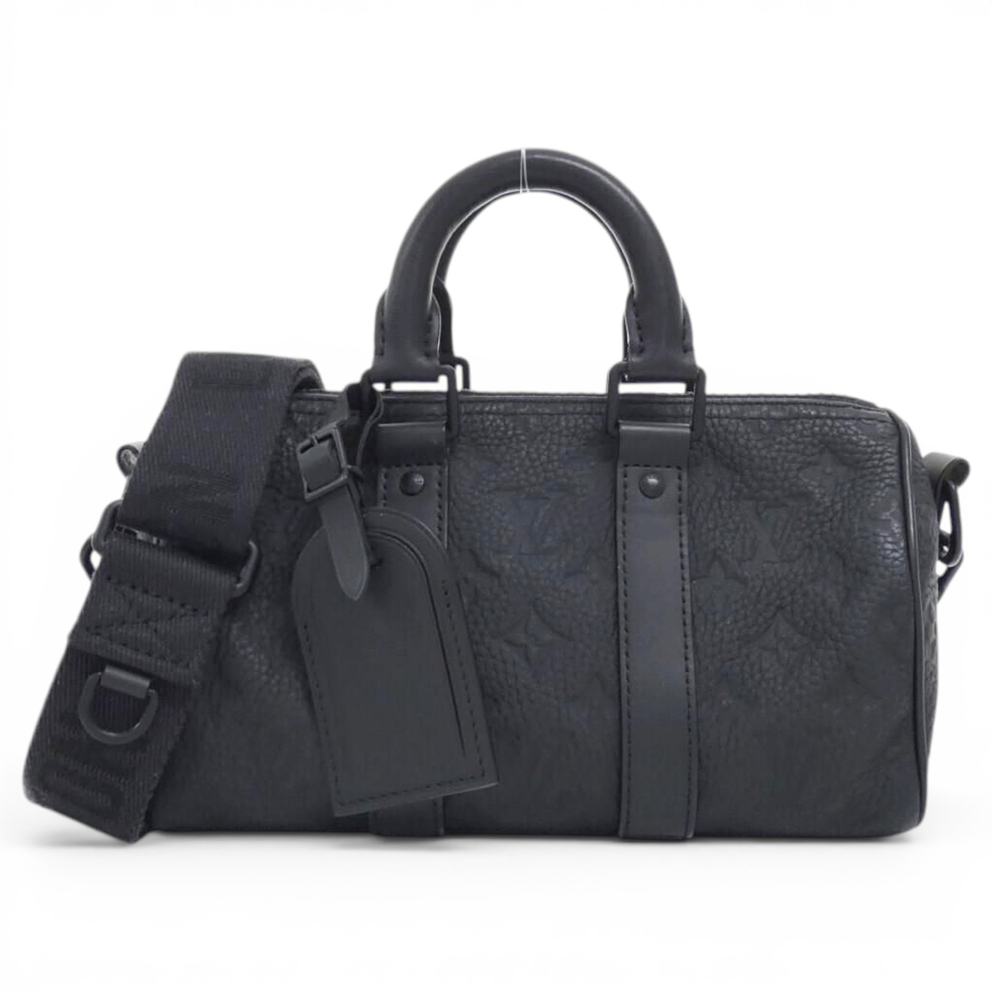 Keepall leather travel bag