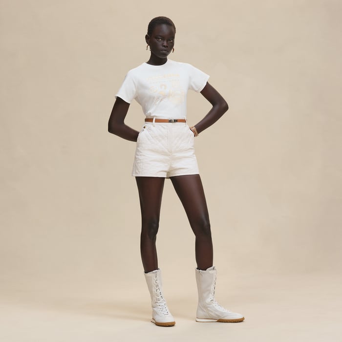 Blanc Printed Micro T-shirt