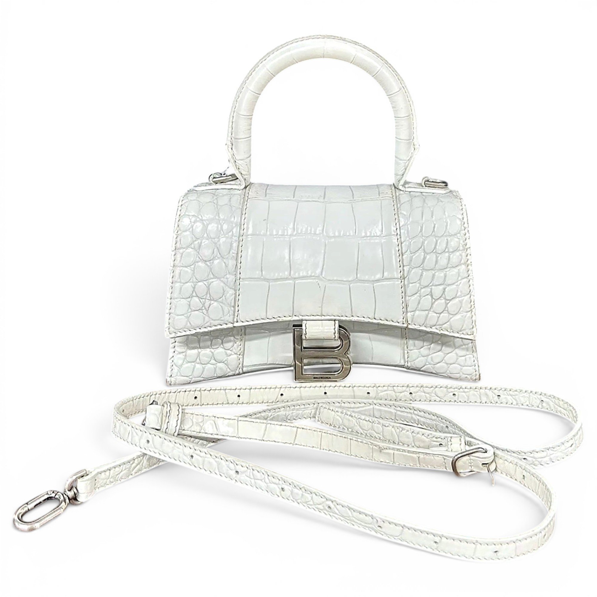 Balenciaga Hourglass leather handbag