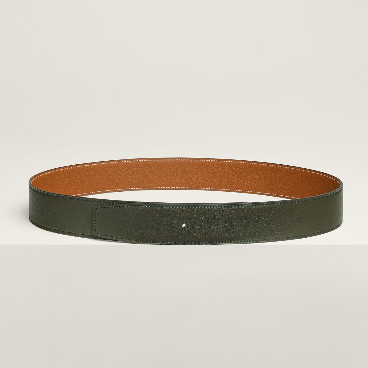 Reversible leather strap 38 mm