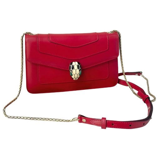 Serpenti leather handbag