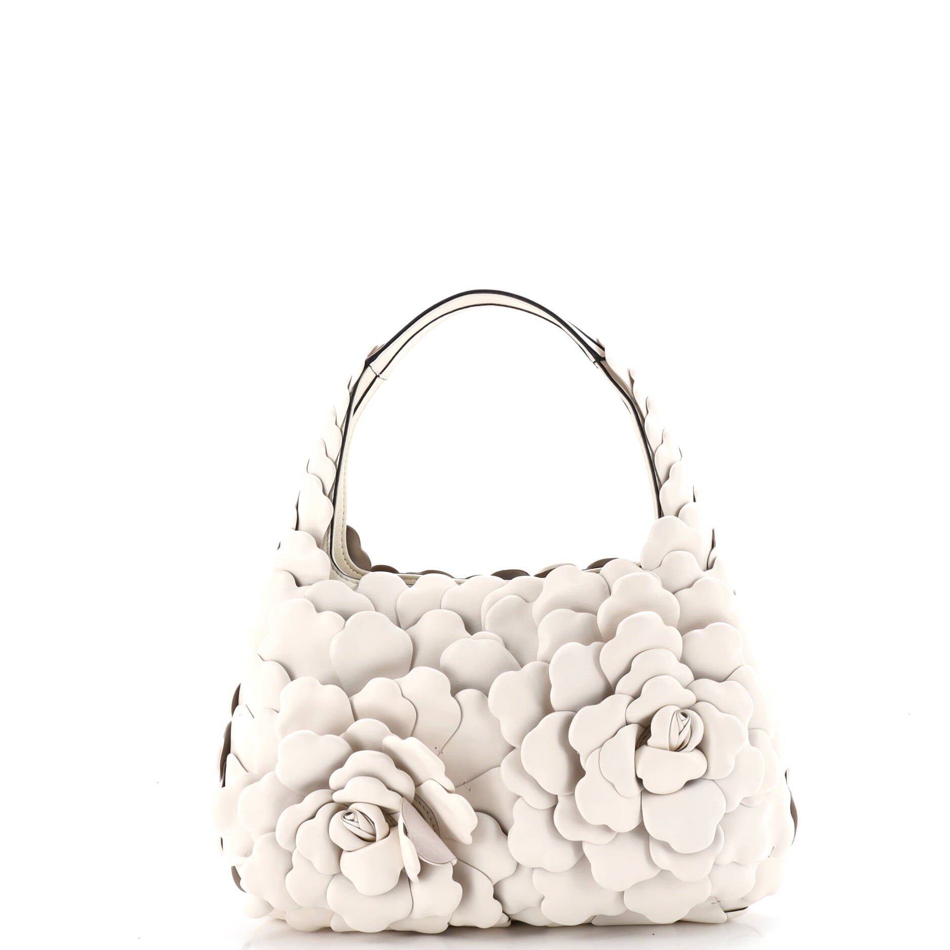 Valentino Garavani Atelier 03 Rose Edition Hobo Leather Small