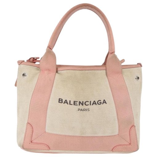 Balenciaga Navy cabas cloth tote