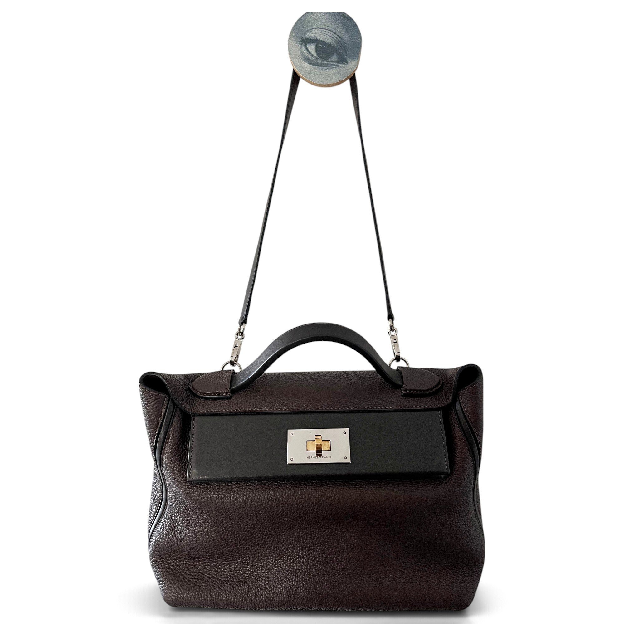24/24 leather handbag