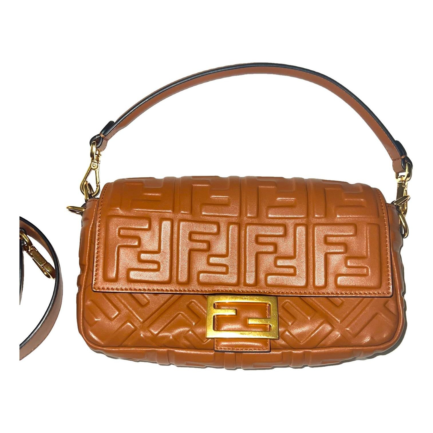 Baguette leather handbag
