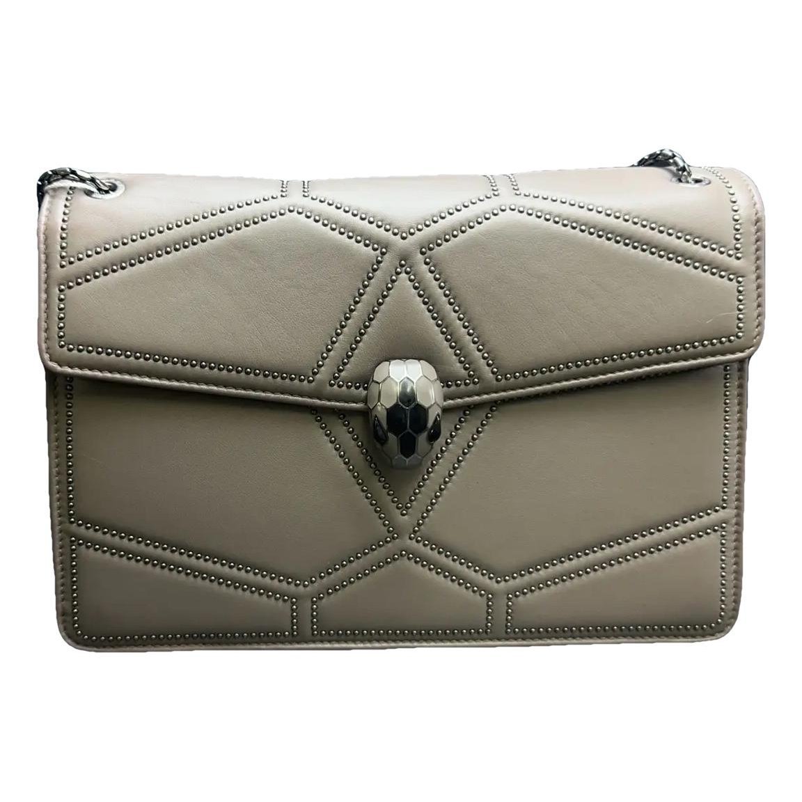Serpenti leather handbag