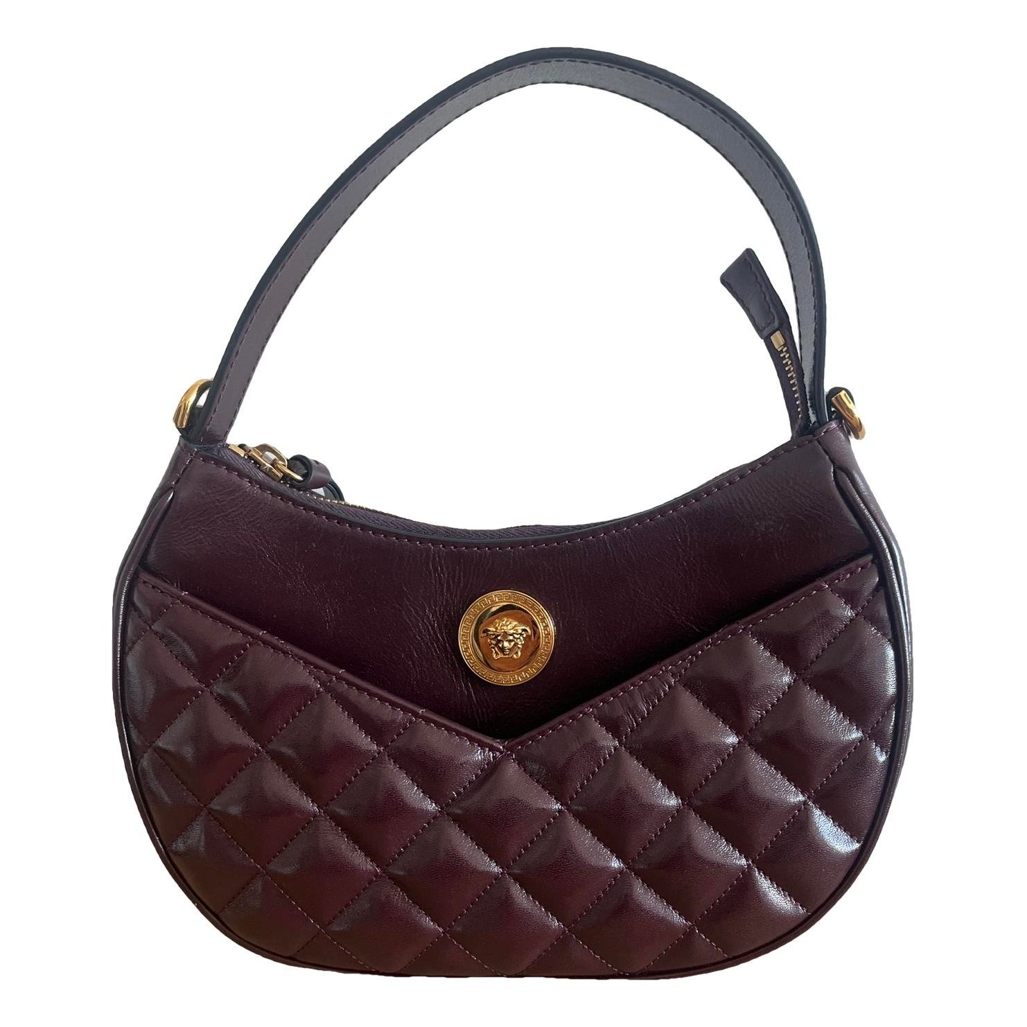 Versace La Medusa patent leather handbag
