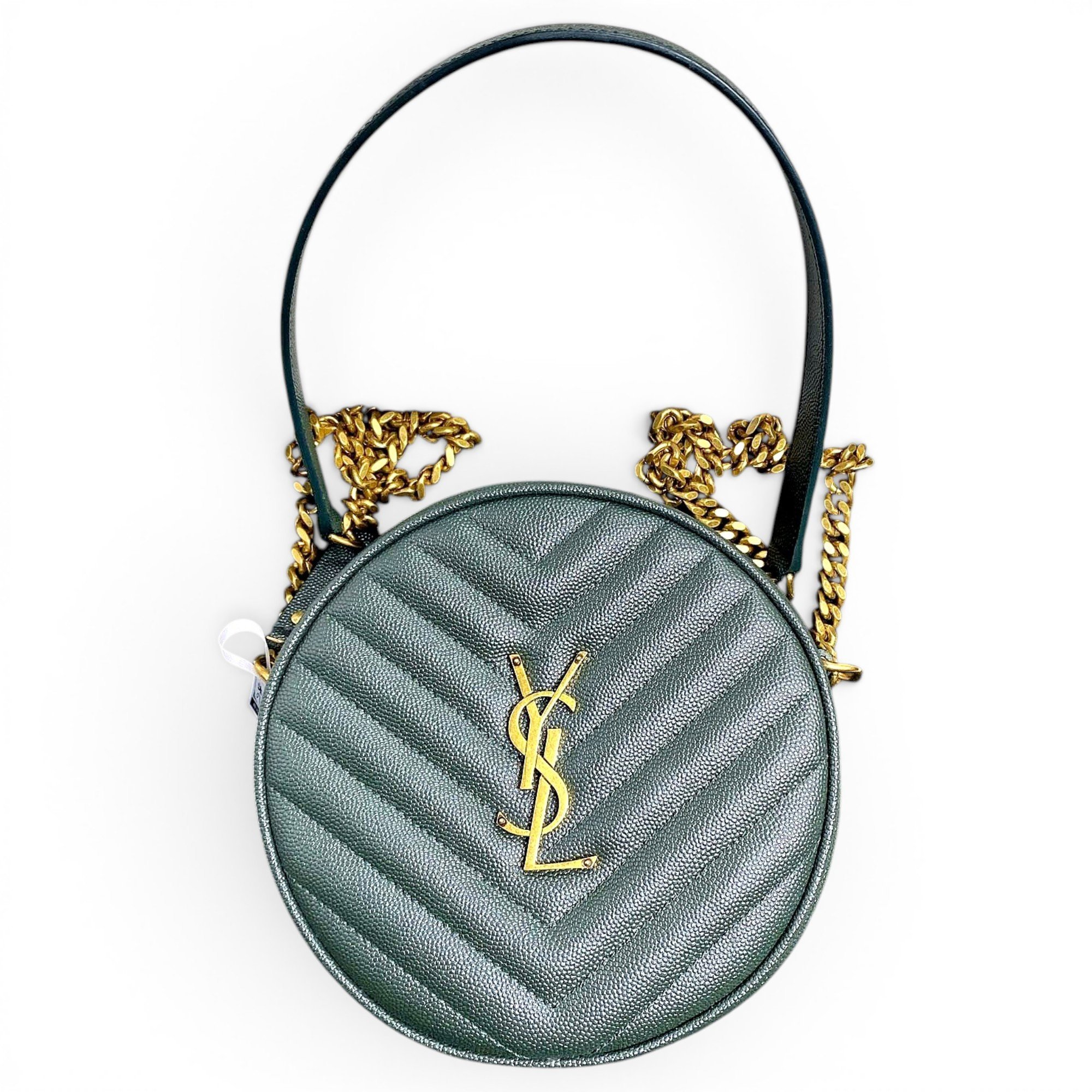 Vinyle leather handbag