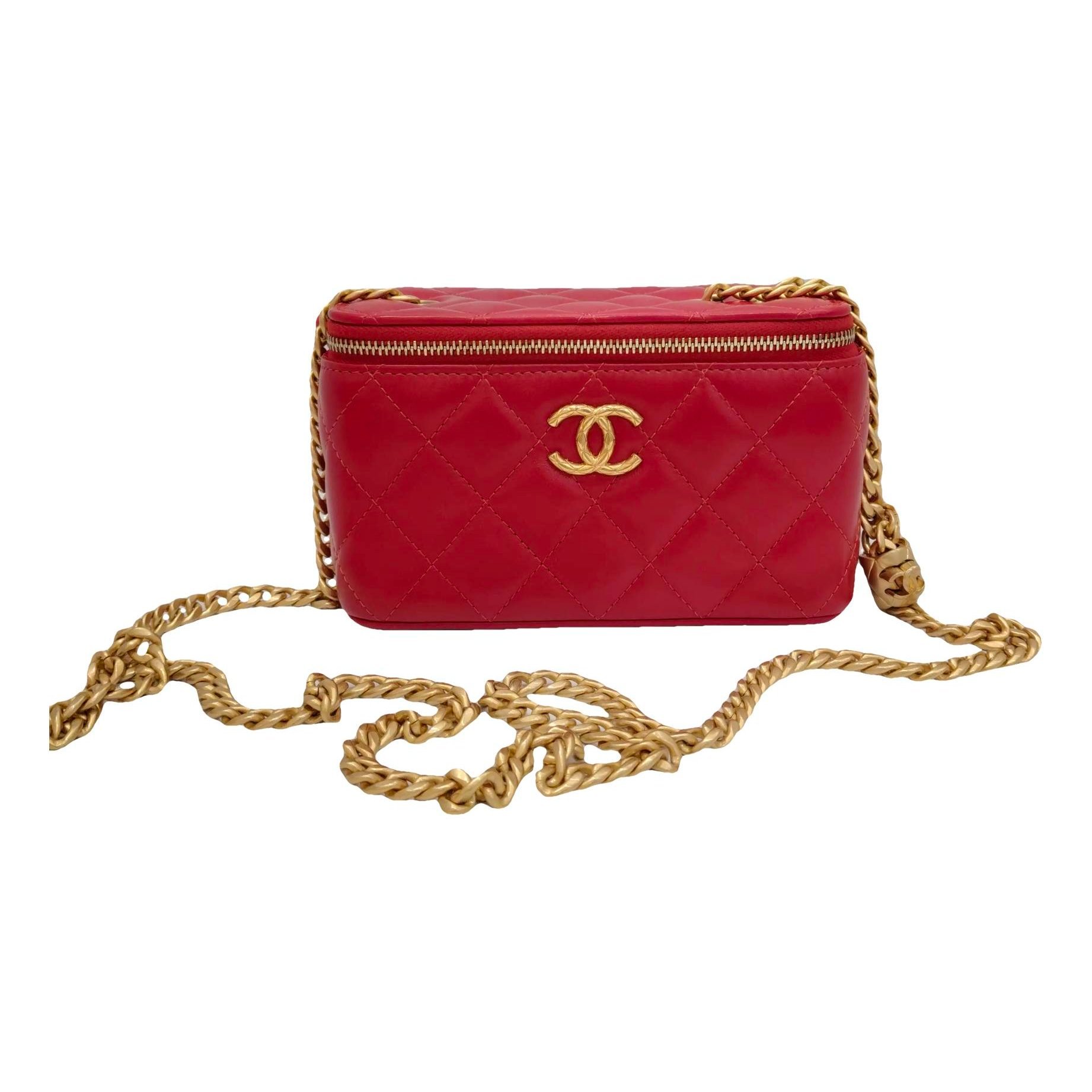 Trendy CC Vanity leather handbag