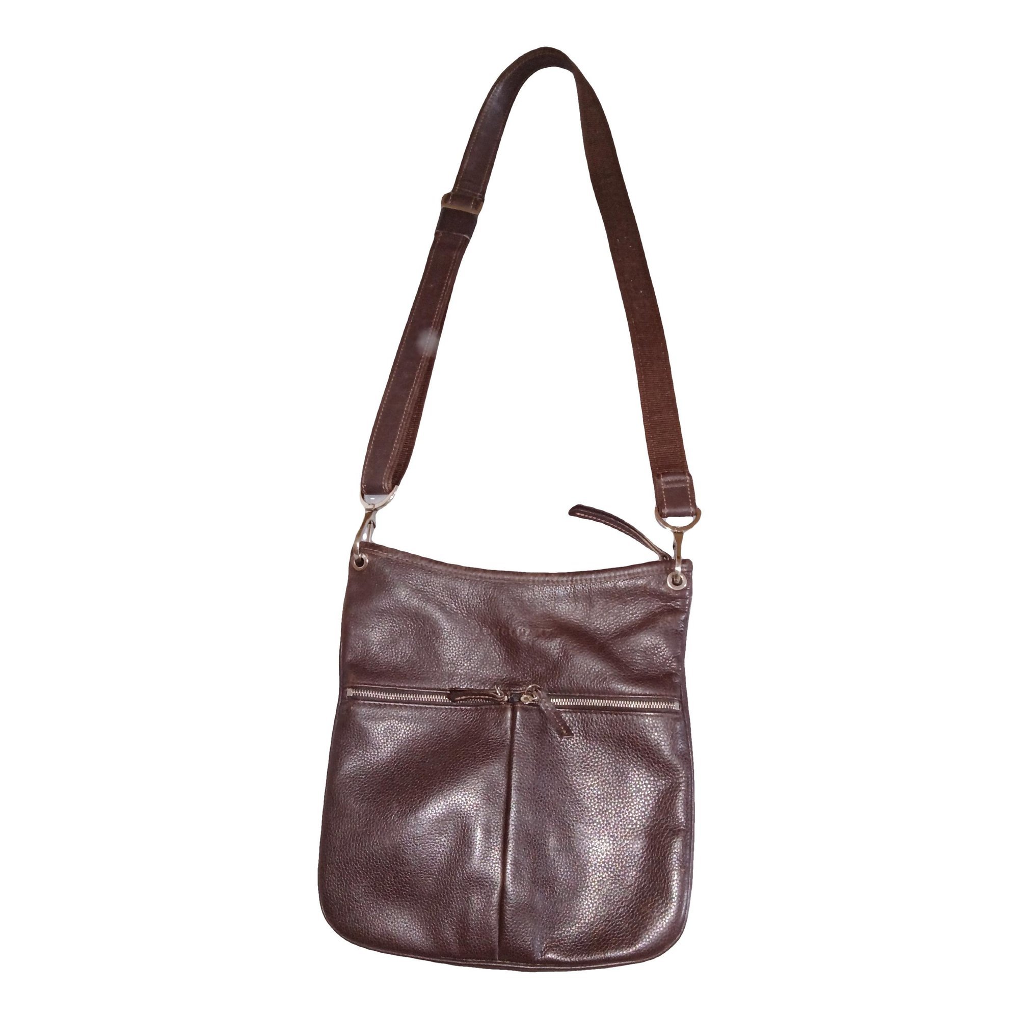 Leather clutch bag