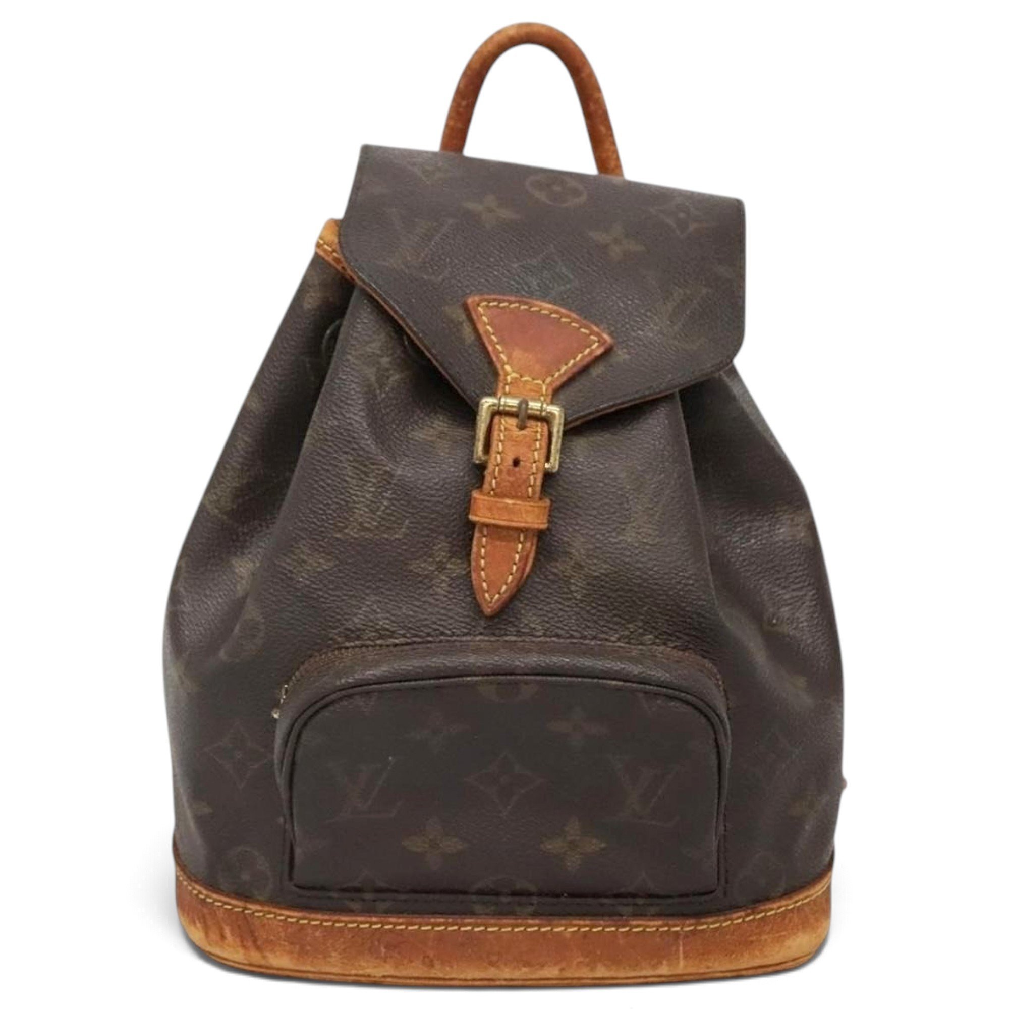 Montsouris leather backpack