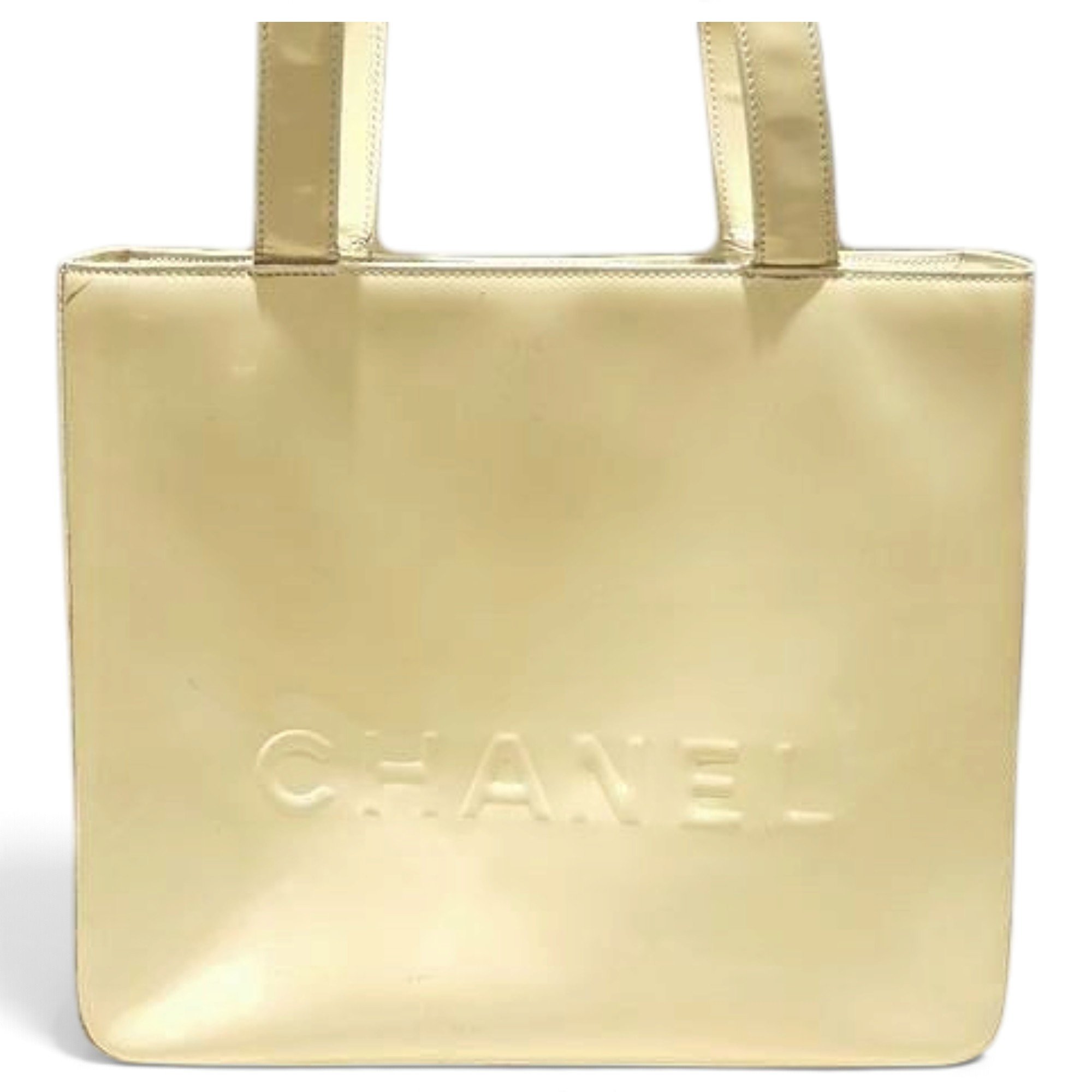 Patent leather tote