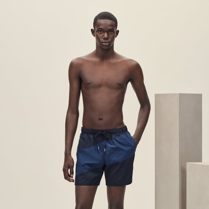 Marine "En Diagonale" Swim Trunks