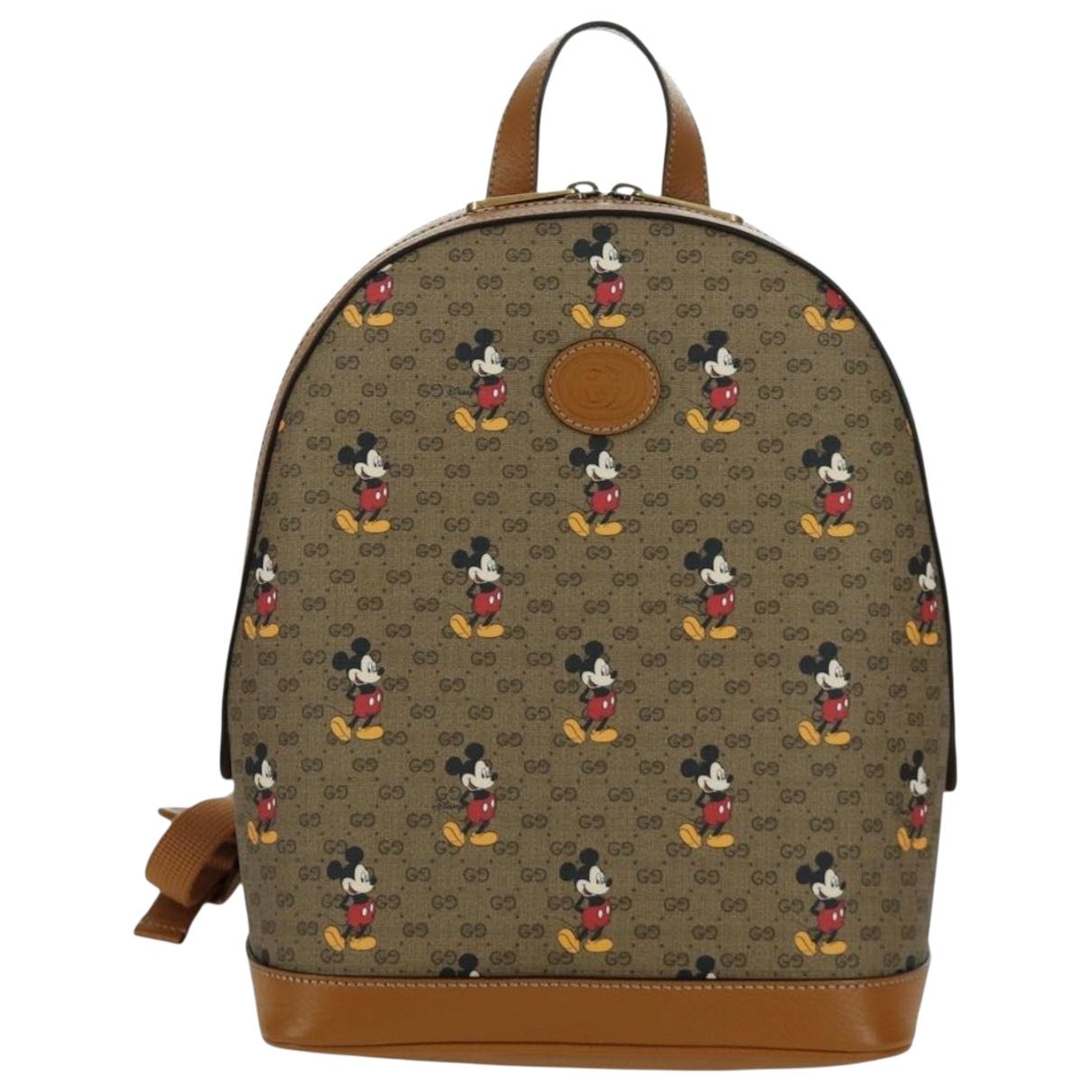 Leather backpack
