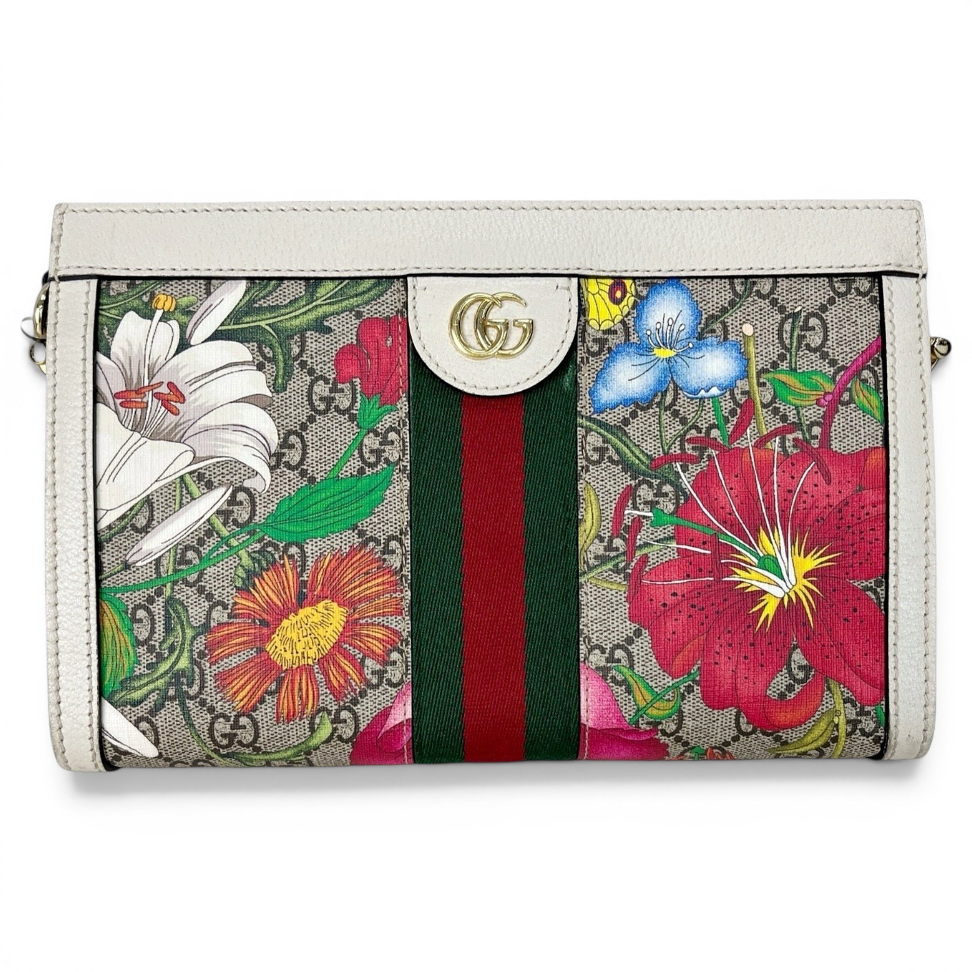 Ophidia cloth clutch bag