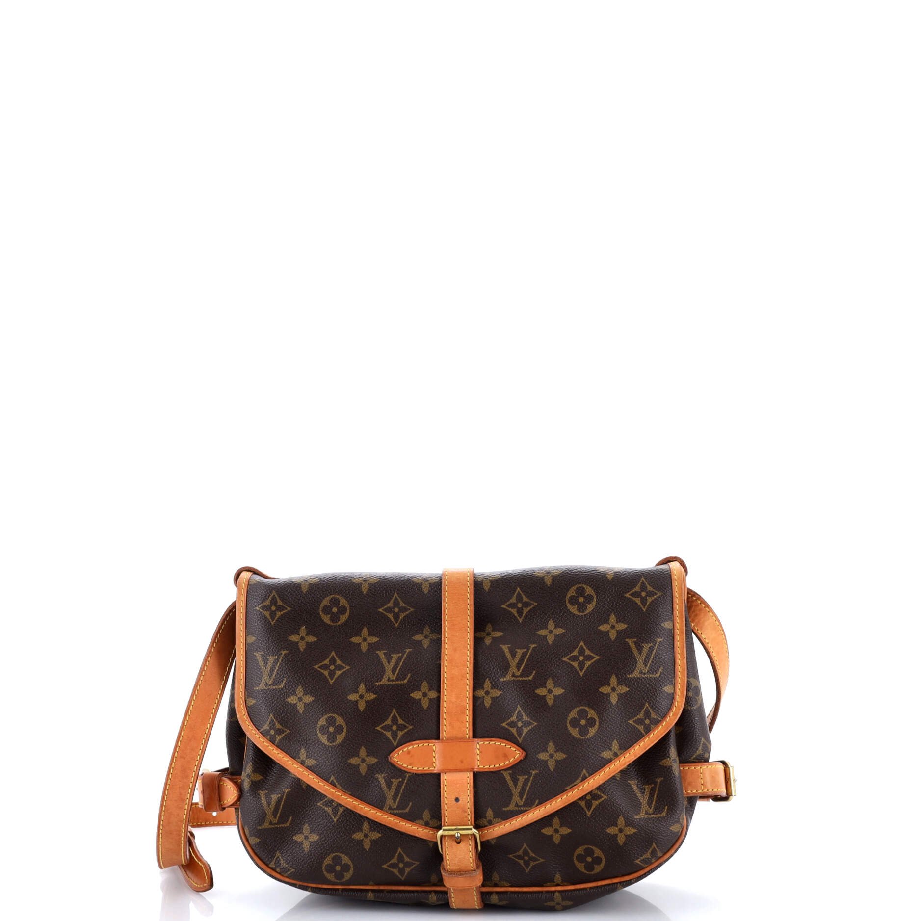 Louis Vuitton Saumur Handbag Monogram Canvas 30