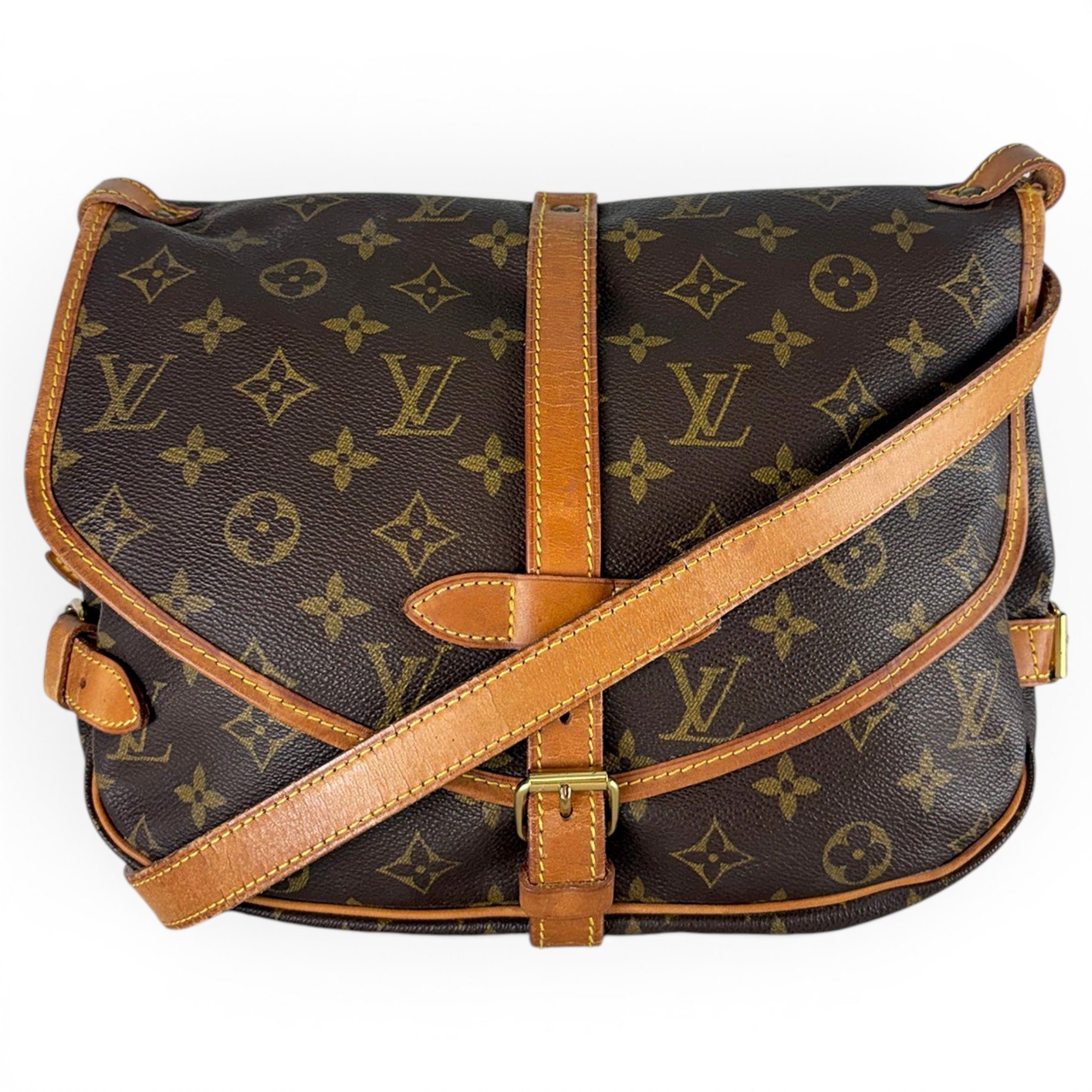 Saumur leather crossbody bag