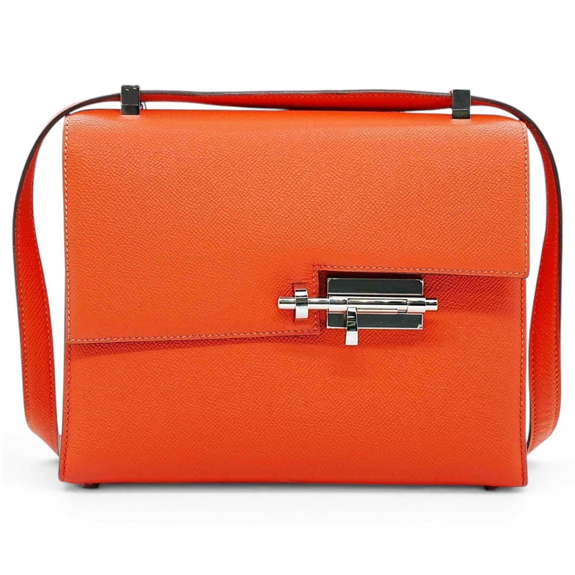 Verrou leather handbag