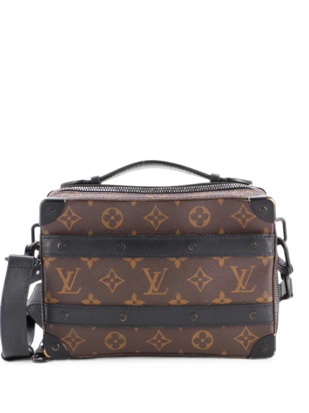 Handle Soft Trunk Bag Macassar Monogram Canvas crossbody bag