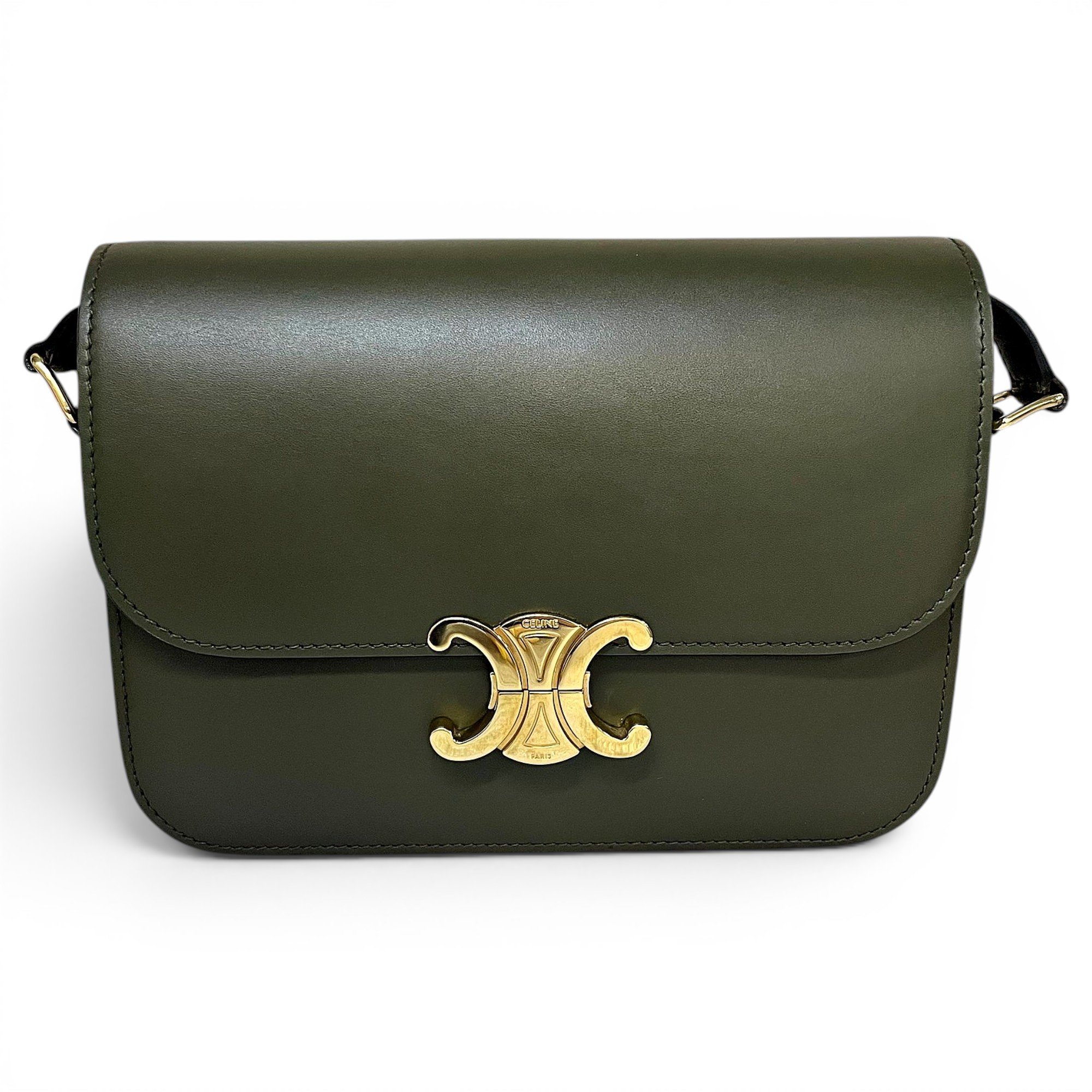 Triomphe leather handbag
