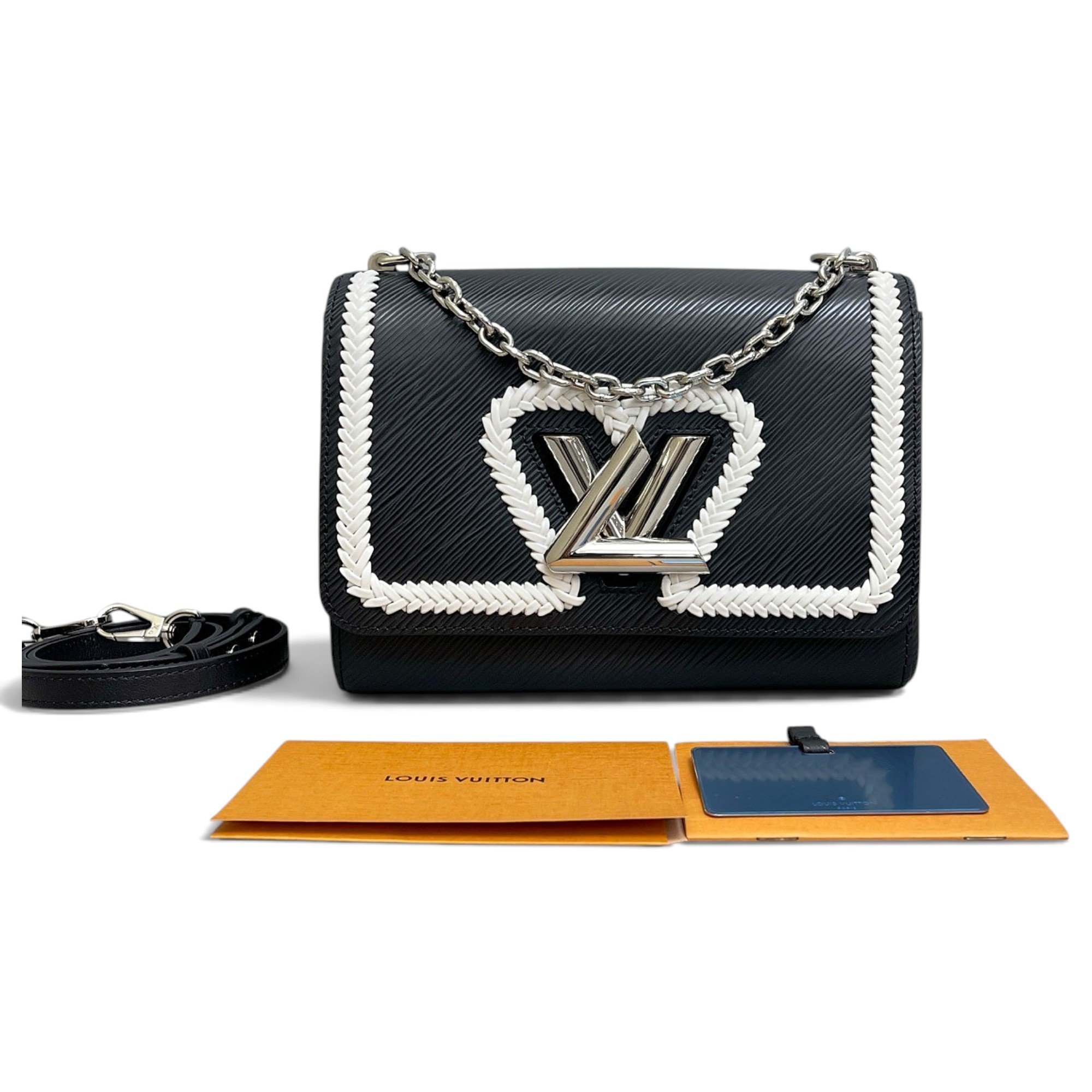 Twist leather crossbody bag