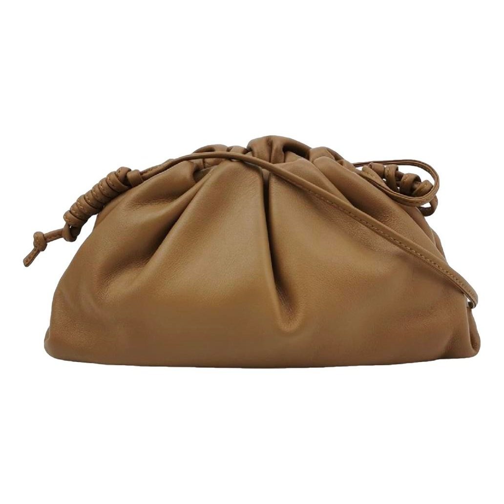 Pouch leather handbag