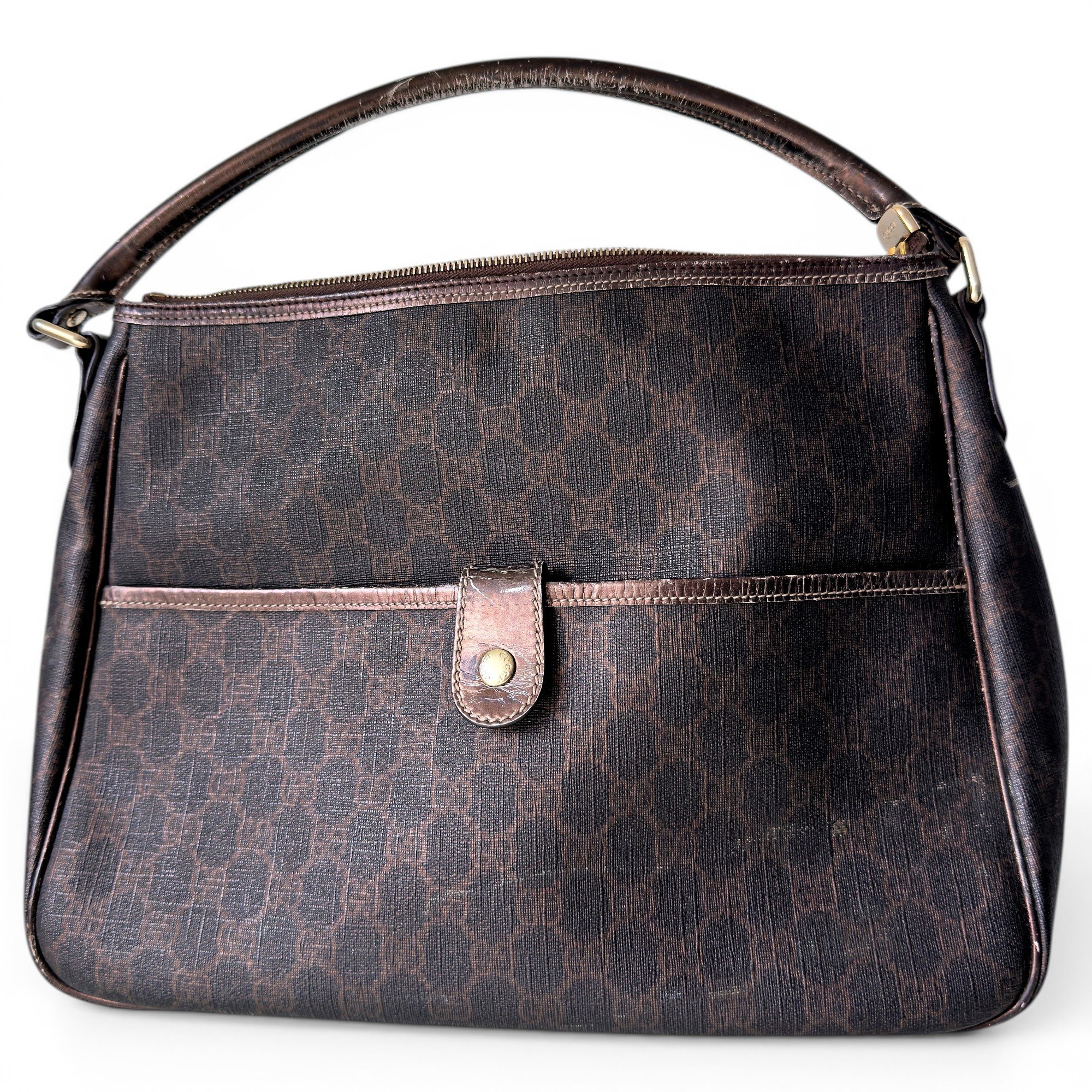 Boston leather handbag