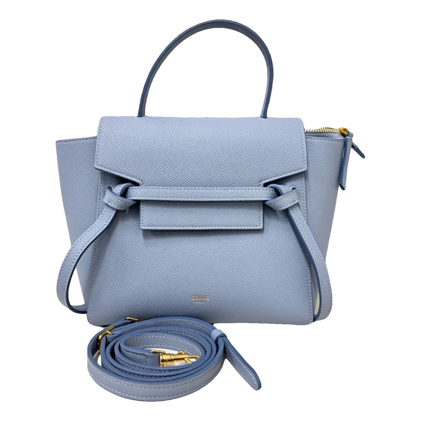 Belt leather handbag