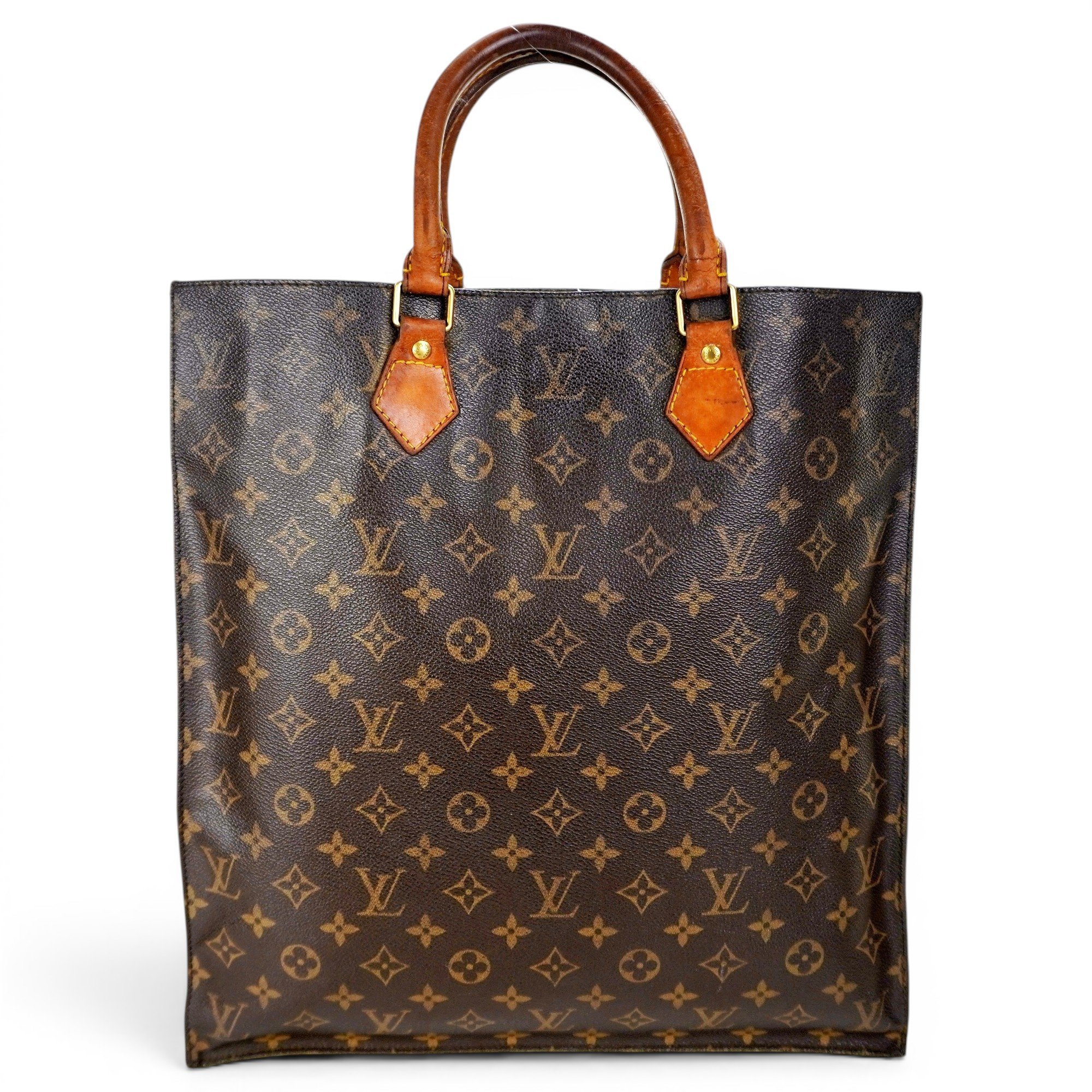 Plat leather tote