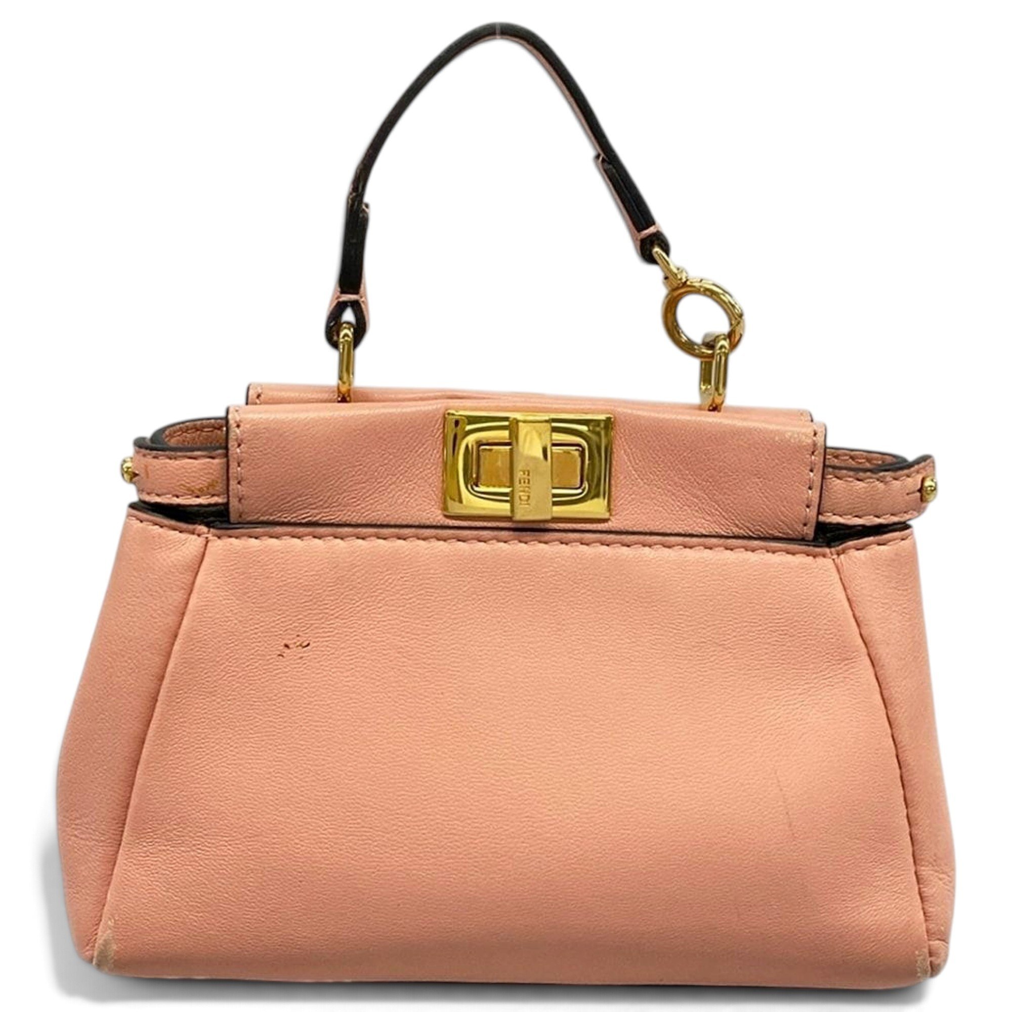 Peekaboo leather handbag