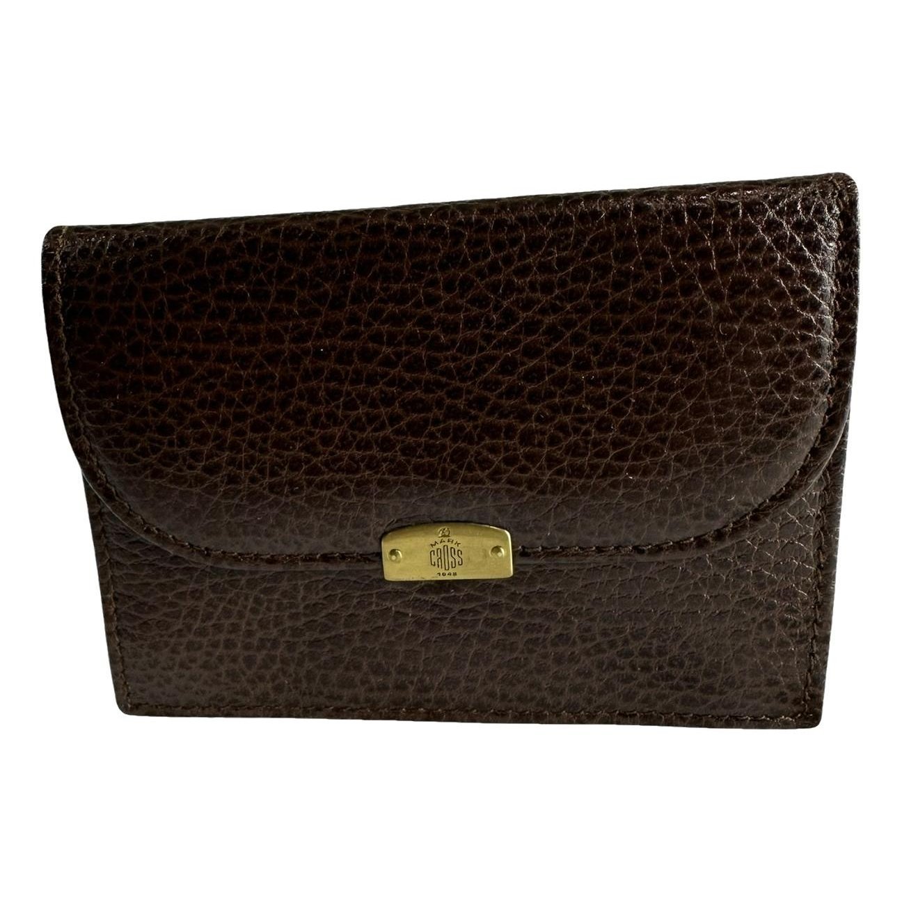 Leather clutch bag