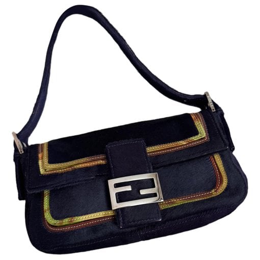 Baguette pony-style calfskin handbag
