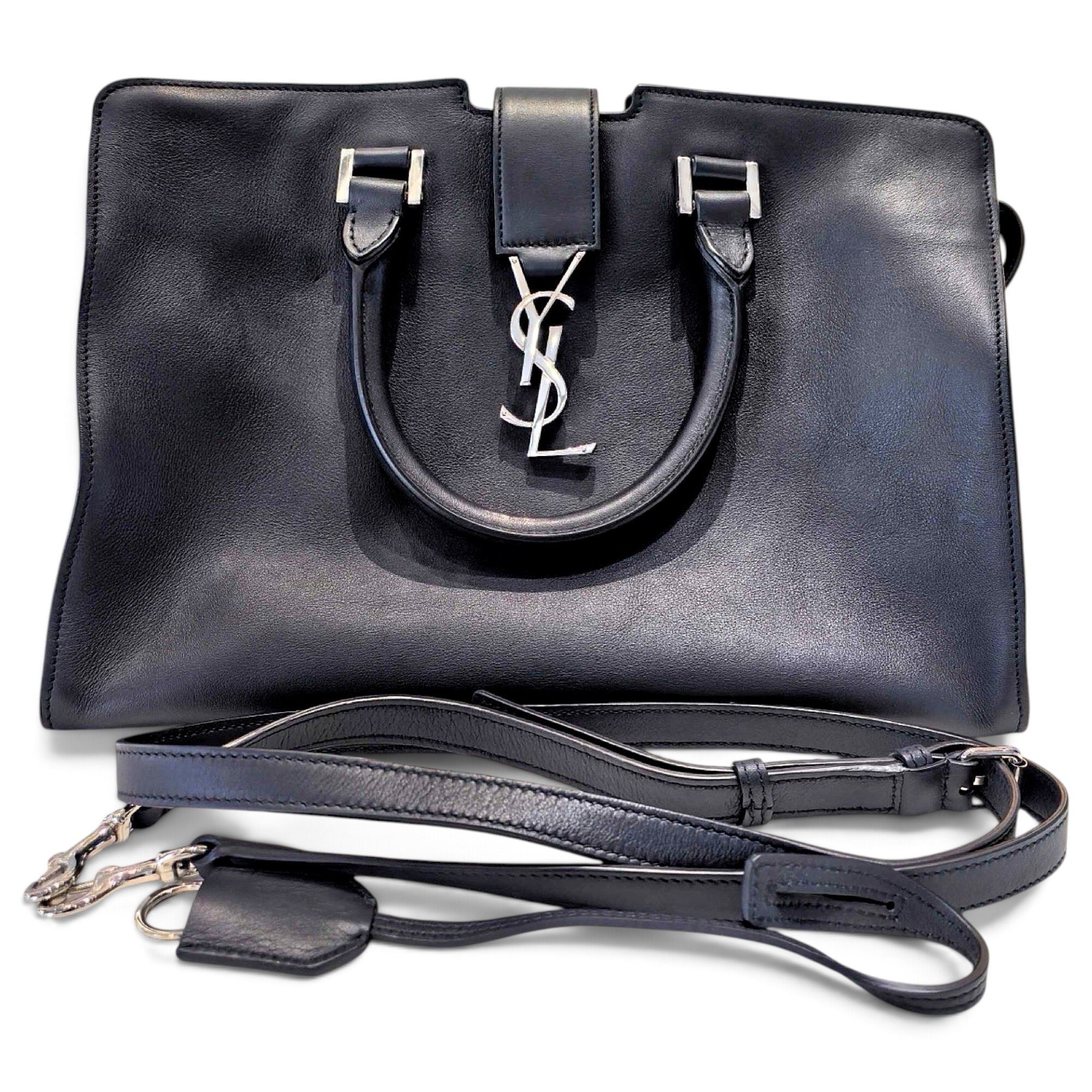 Saint Laurent Monogram Cabas leather handbag