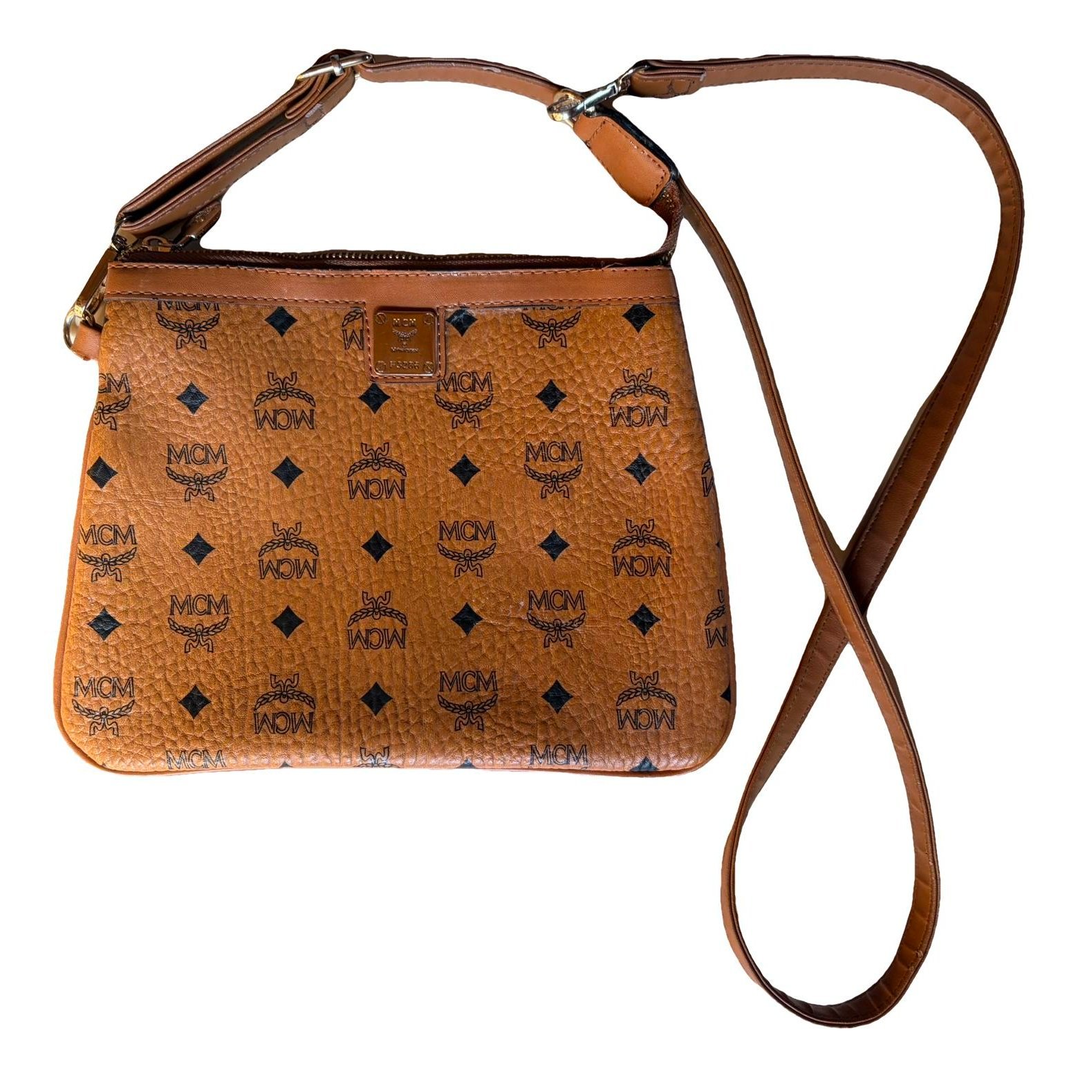 Leather clutch bag