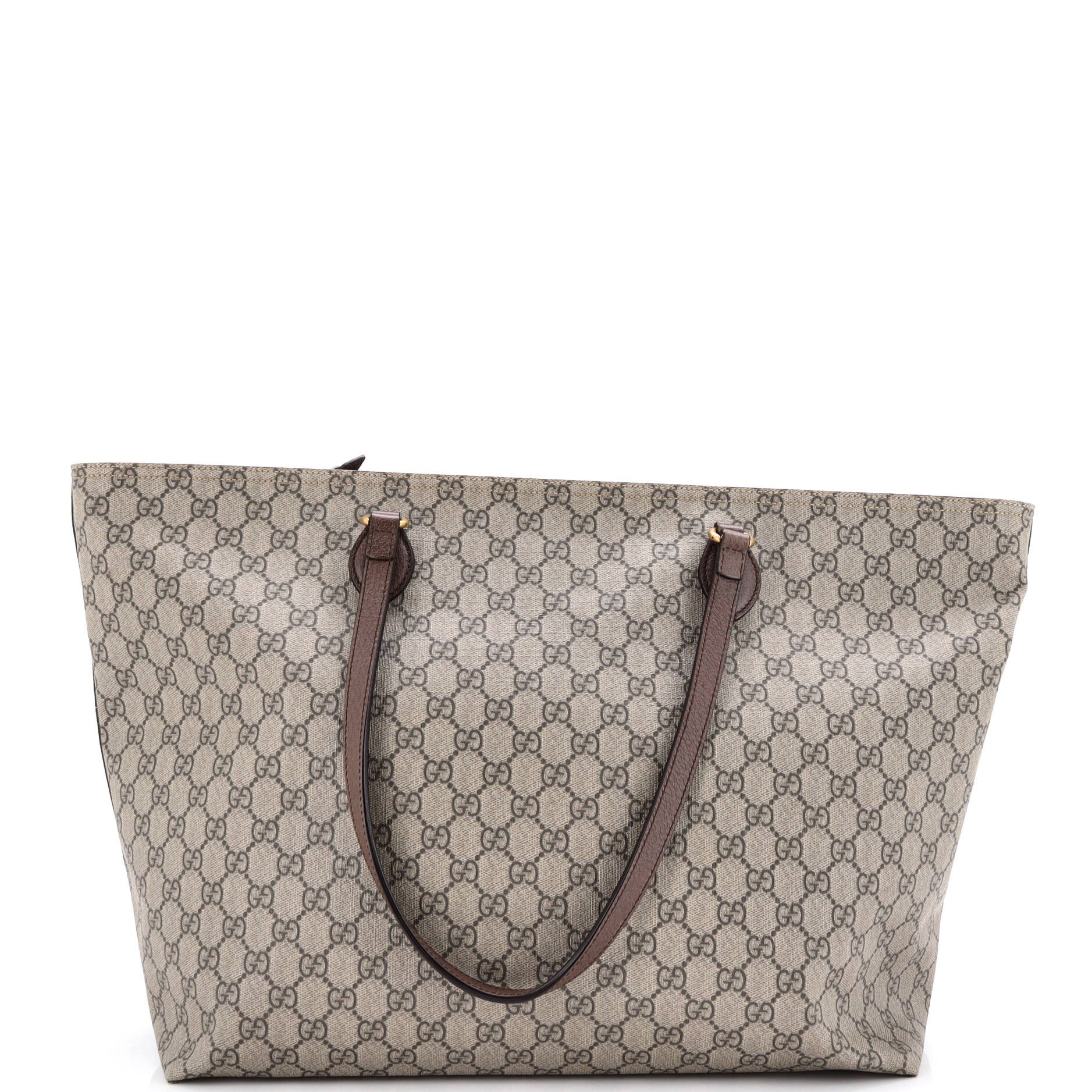 Gucci Ophidia Zip Tote GG Coated Canvas Medium