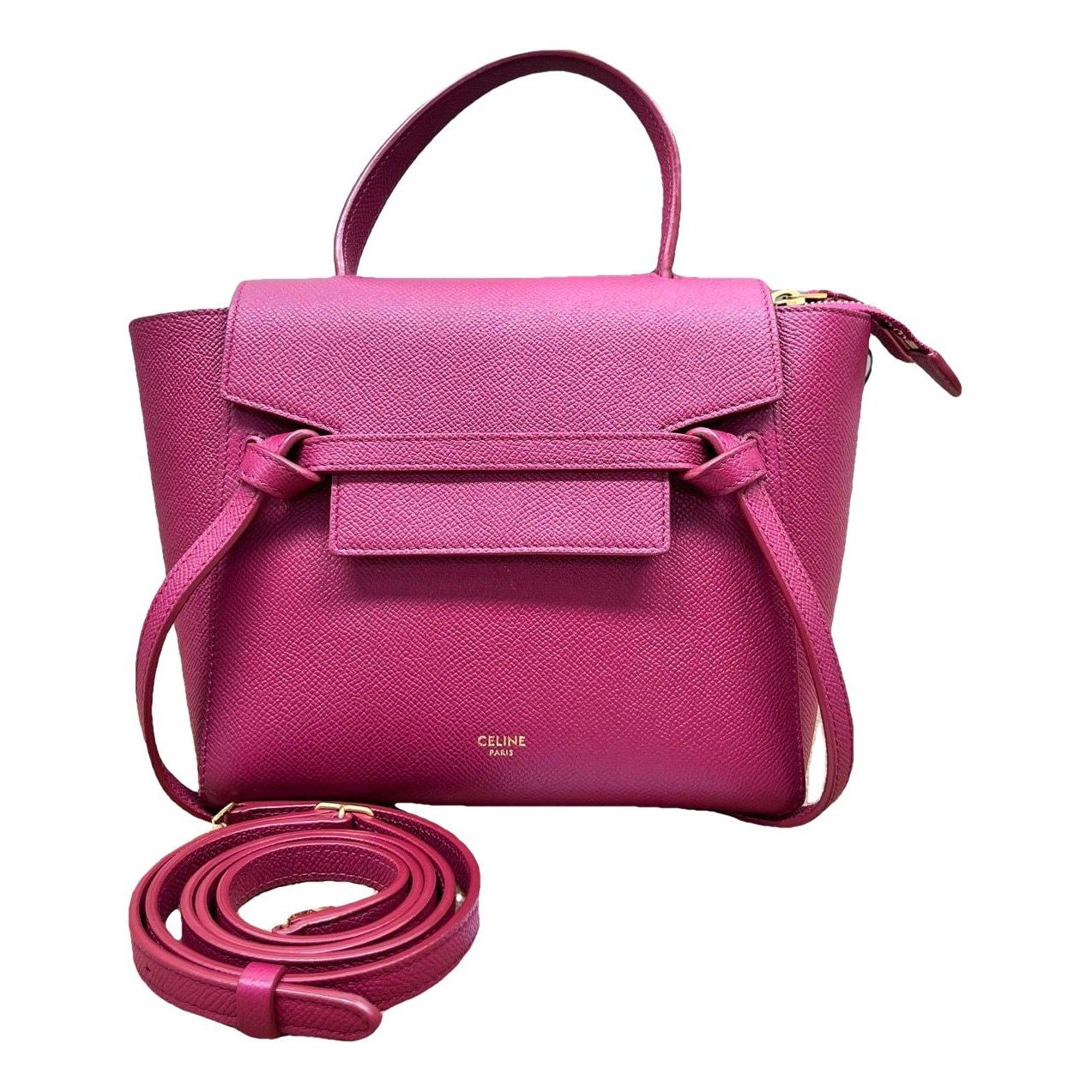 Belt pony-style calfskin handbag