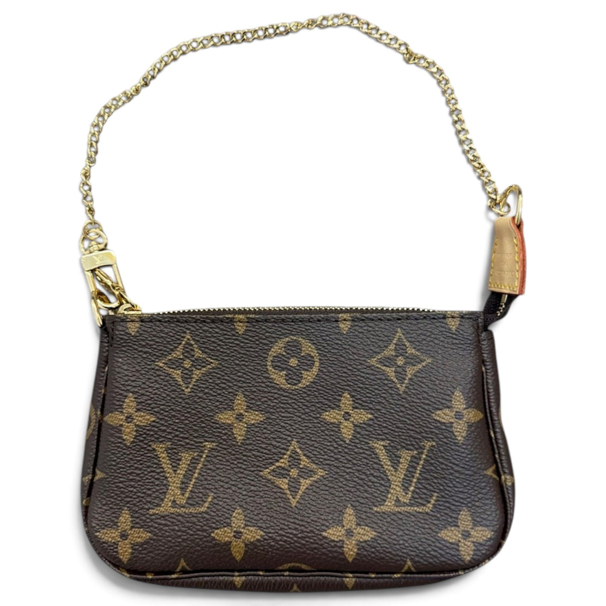 Leather clutch bag