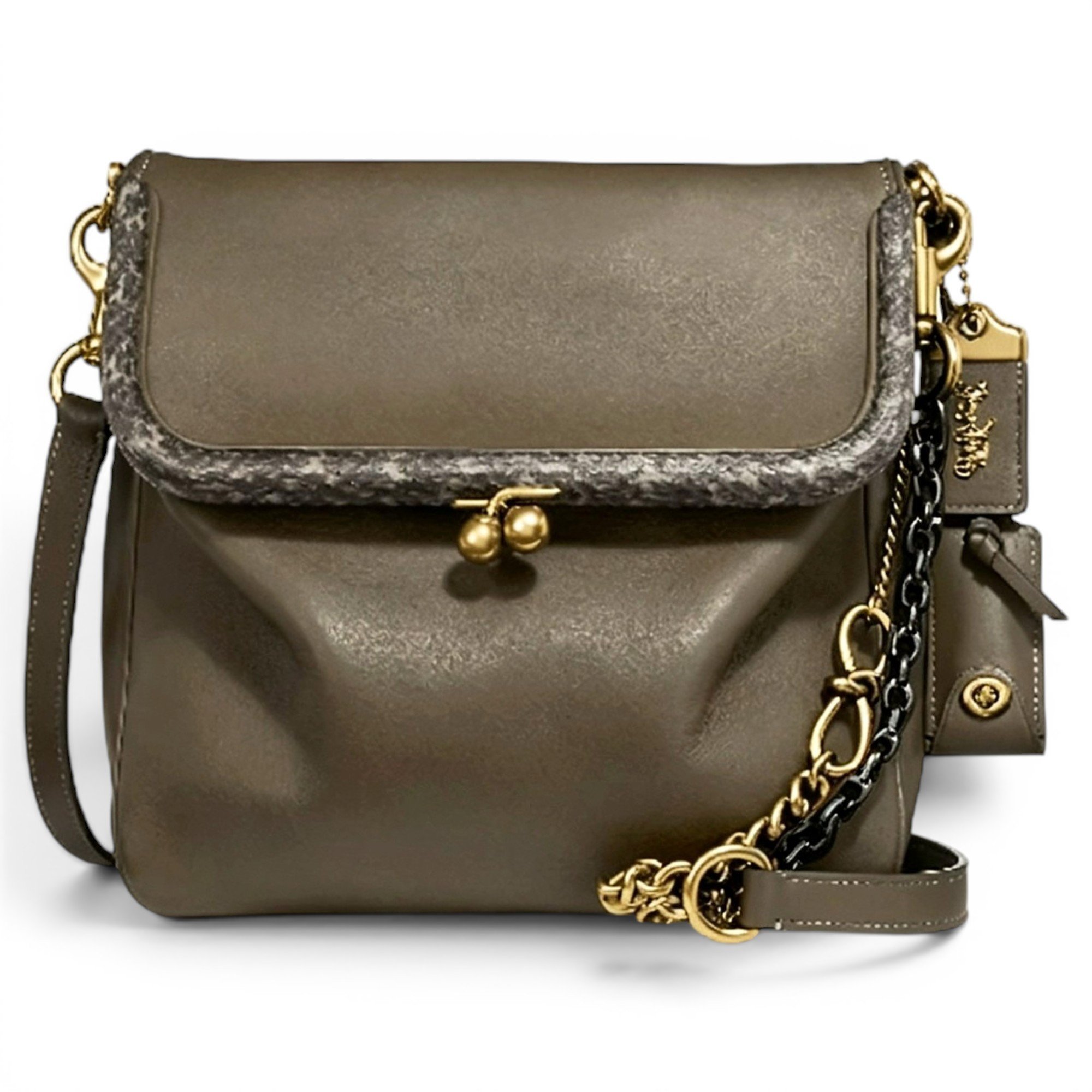 Leather crossbody bag