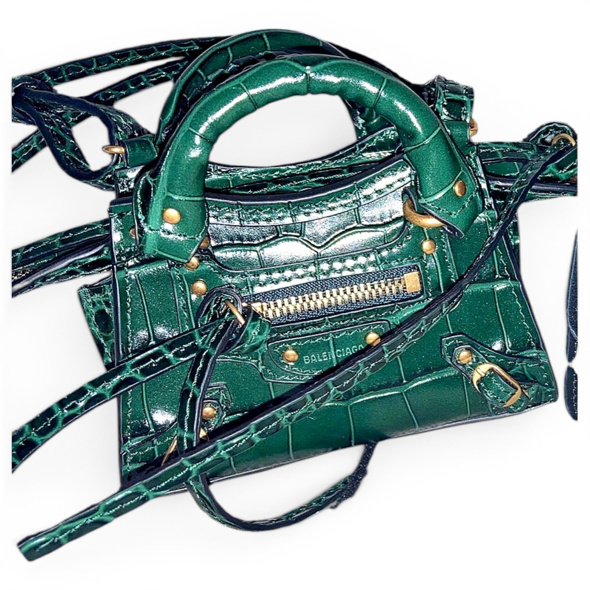 City leather mini bag