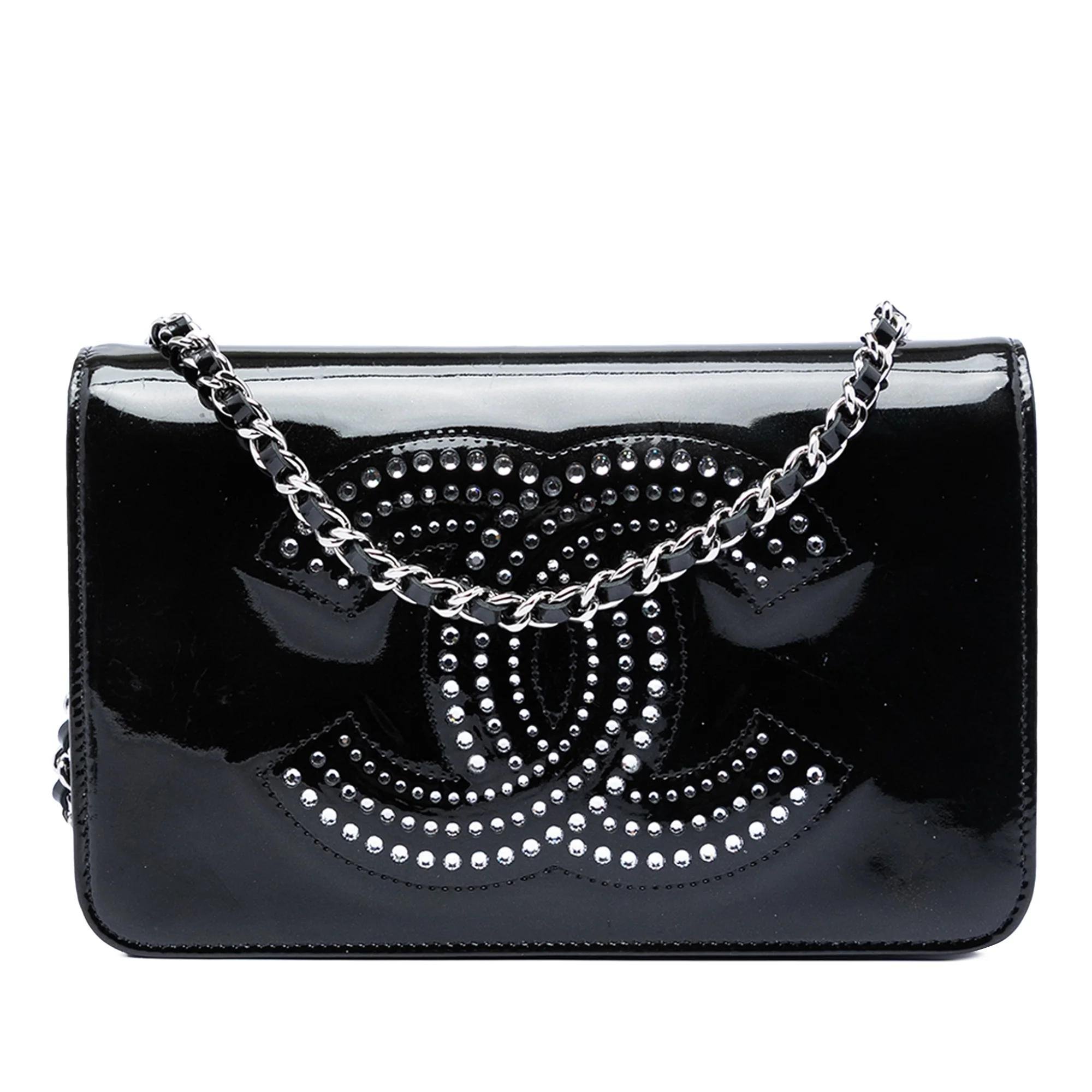 Wallet On Chain leather crossbody bag