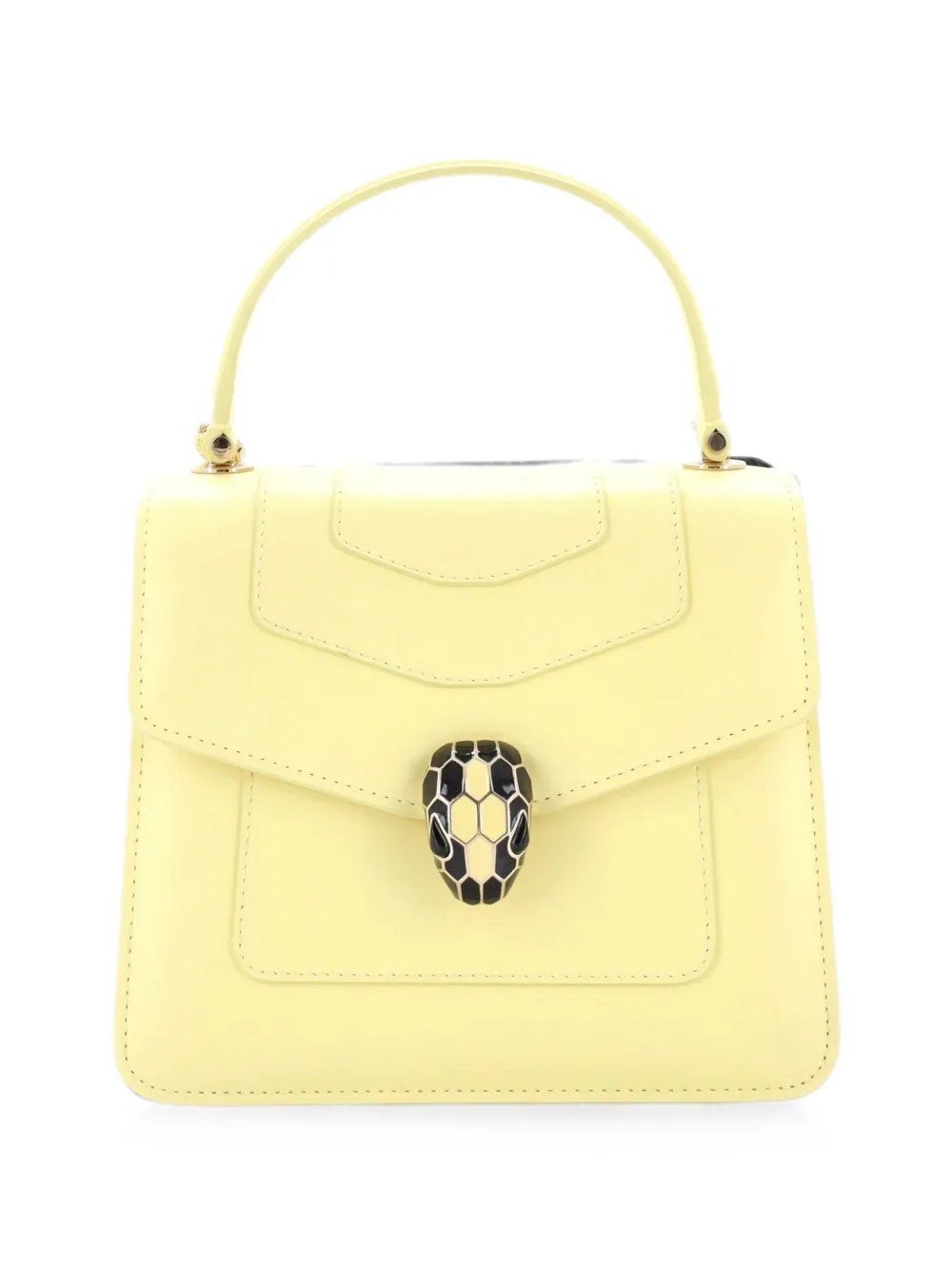 Serpenti Forever Top Handle Bag Leather Small satchel