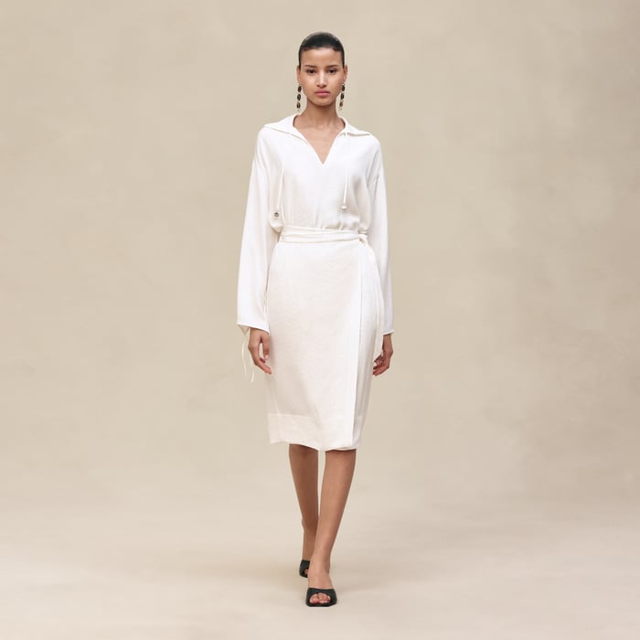 Blanc Cassé "H Kelly" Wraparound Dress