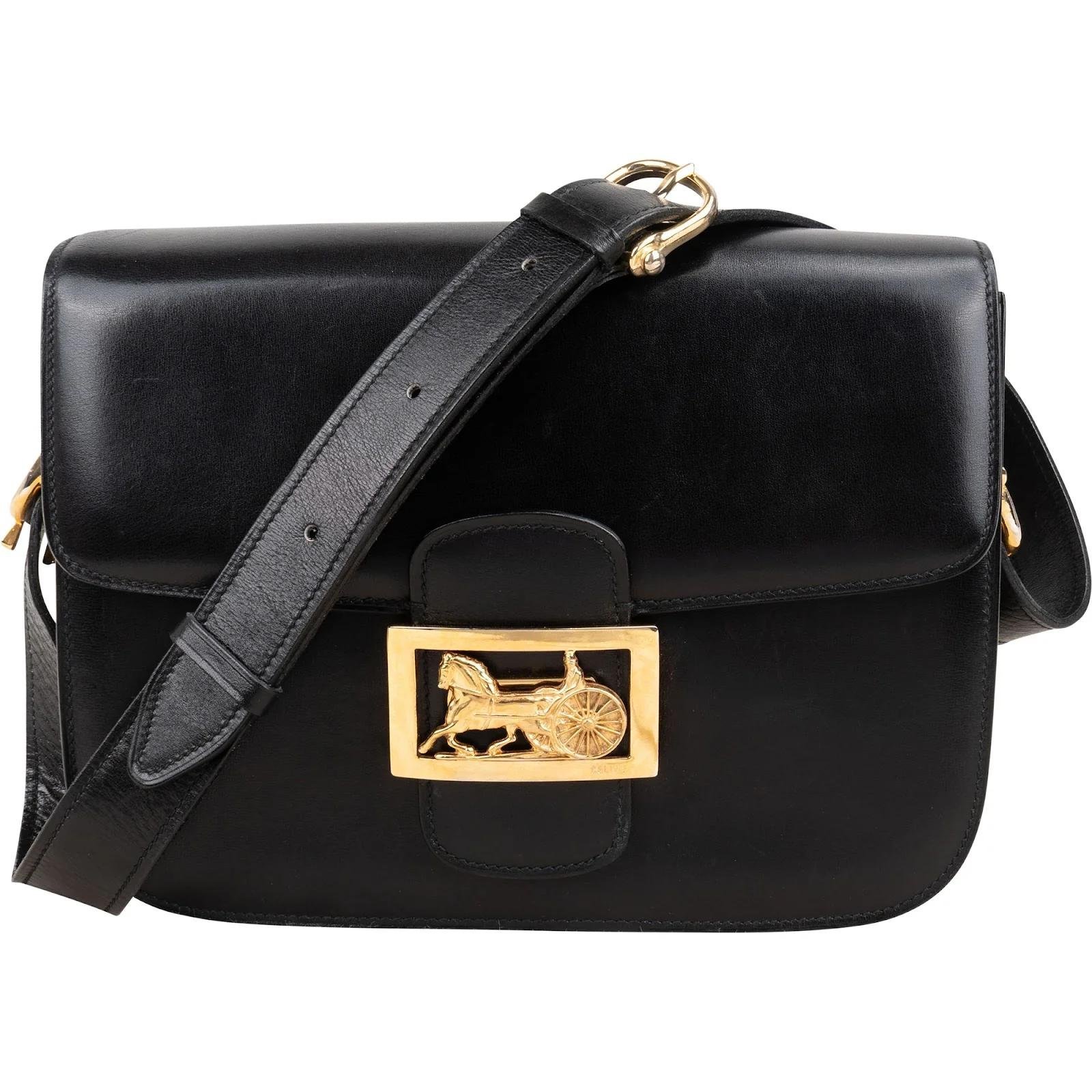 Triomphe leather handbag