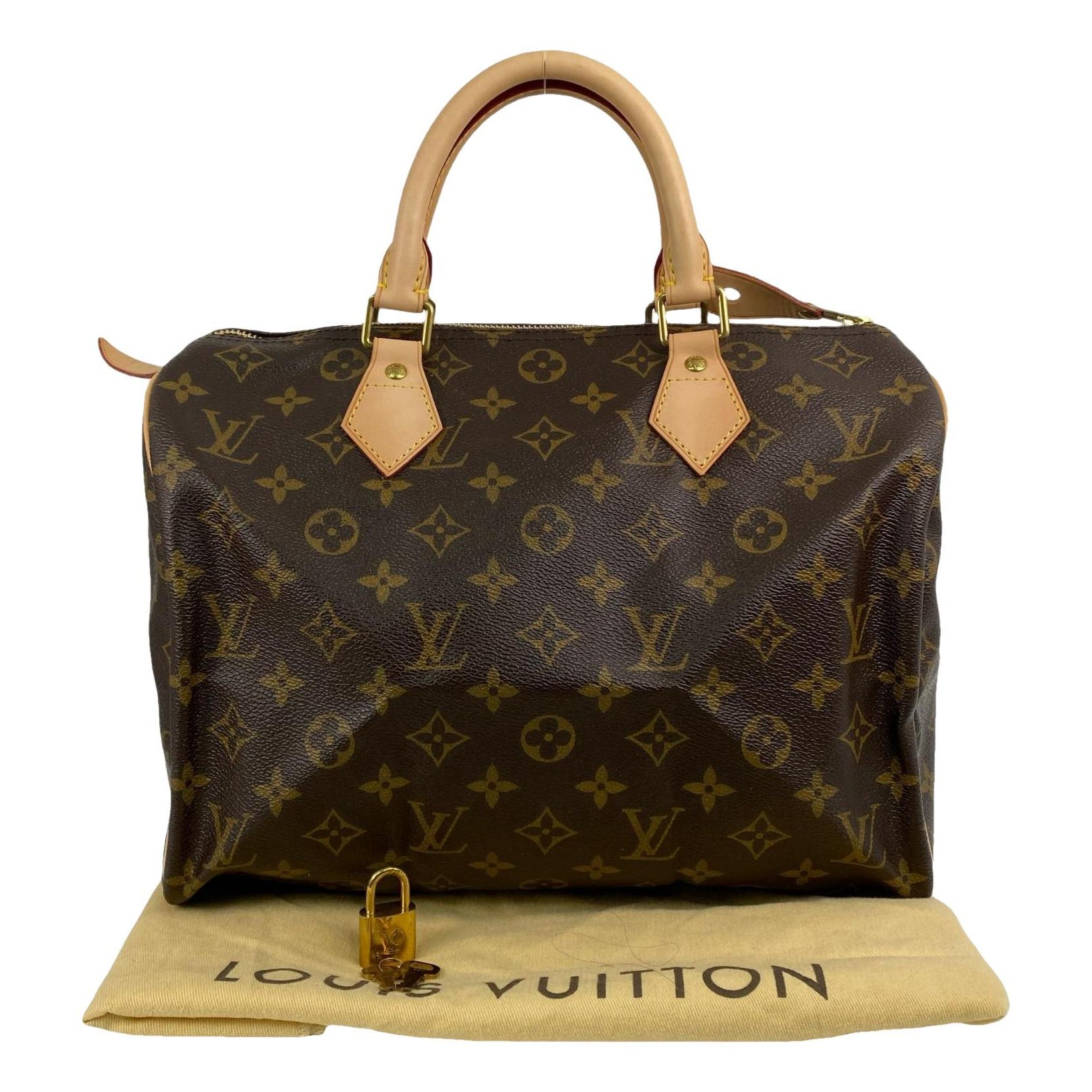 Speedy patent leather handbag