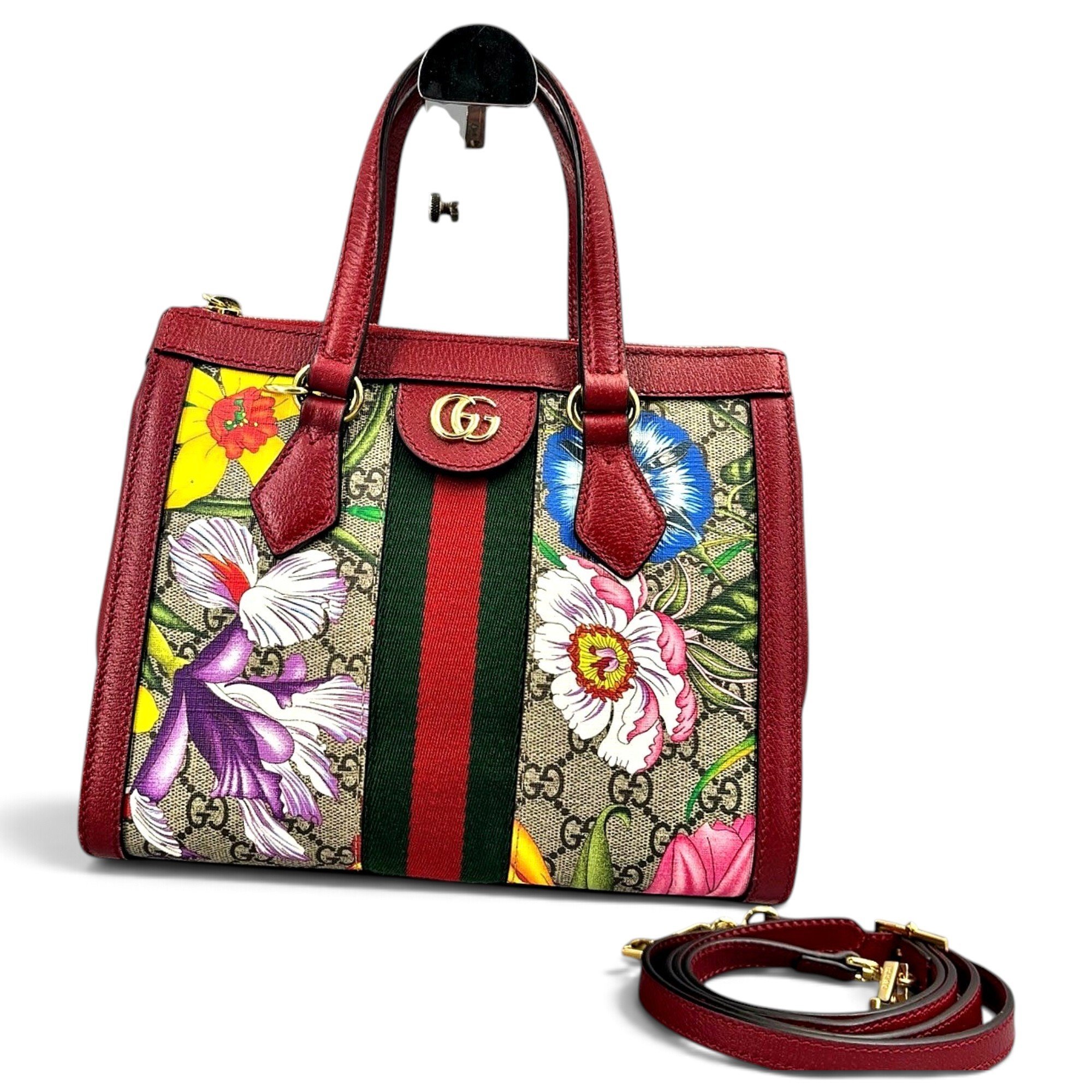 Ophidia Top Handle cloth handbag
