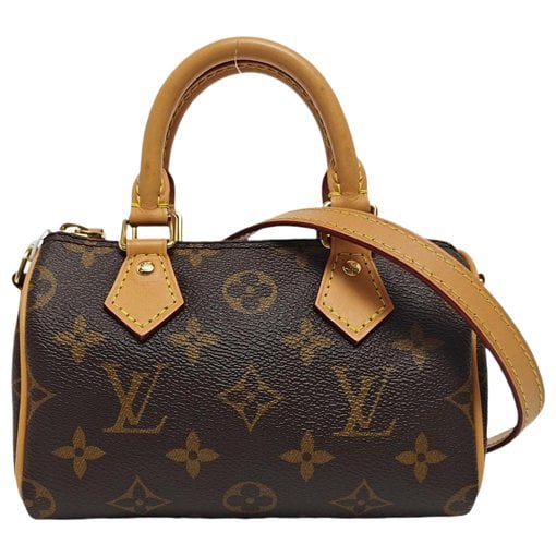 Nano Speedy / Mini HL leather handbag
