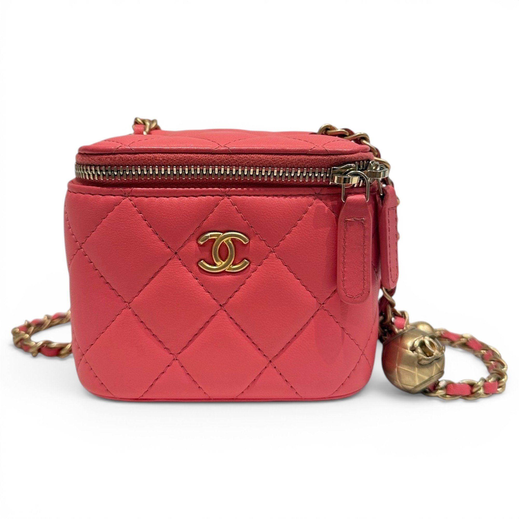 Trendy CC Vanity leather handbag