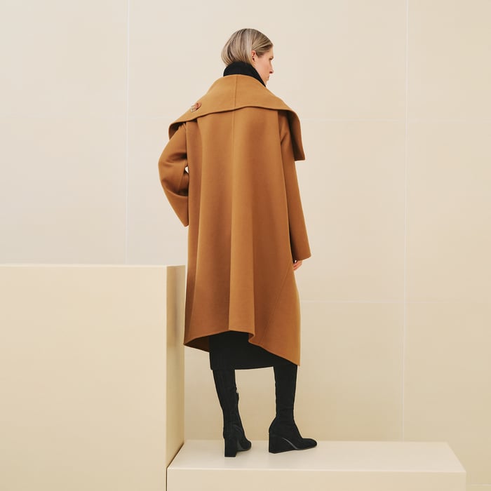 Marron Caramel Cashmere Coat