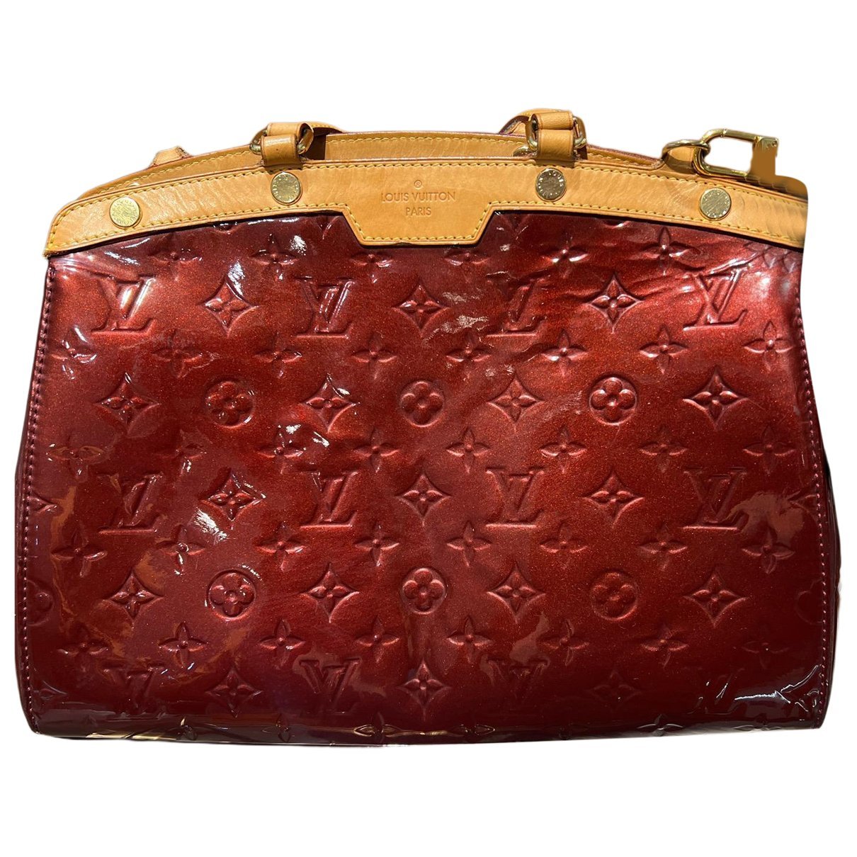 Patent leather handbag