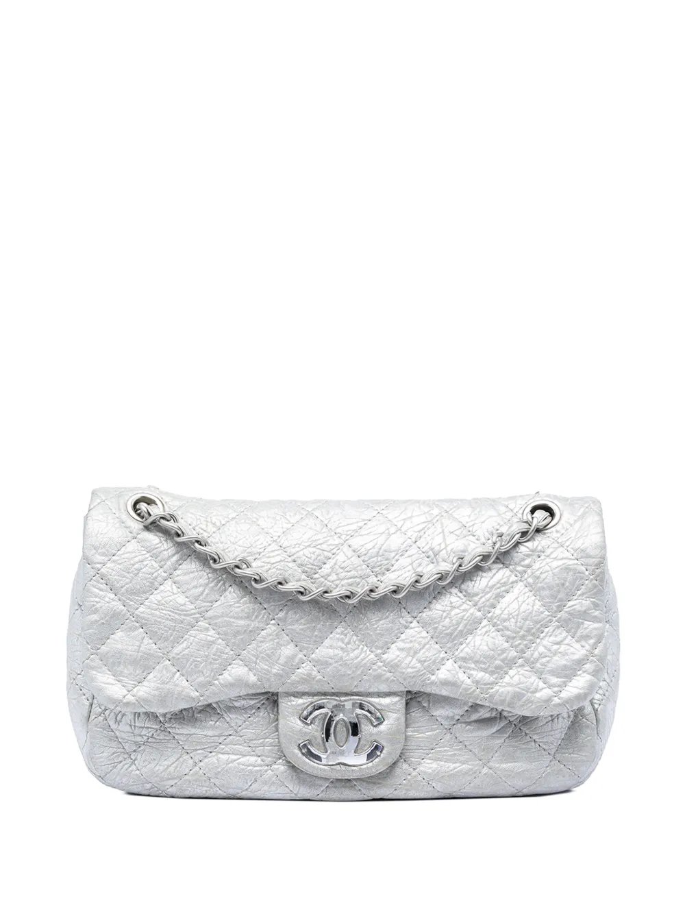 2010-2011 Medium Calfskin Ice Cube On the Rocks Flap shoulder bag